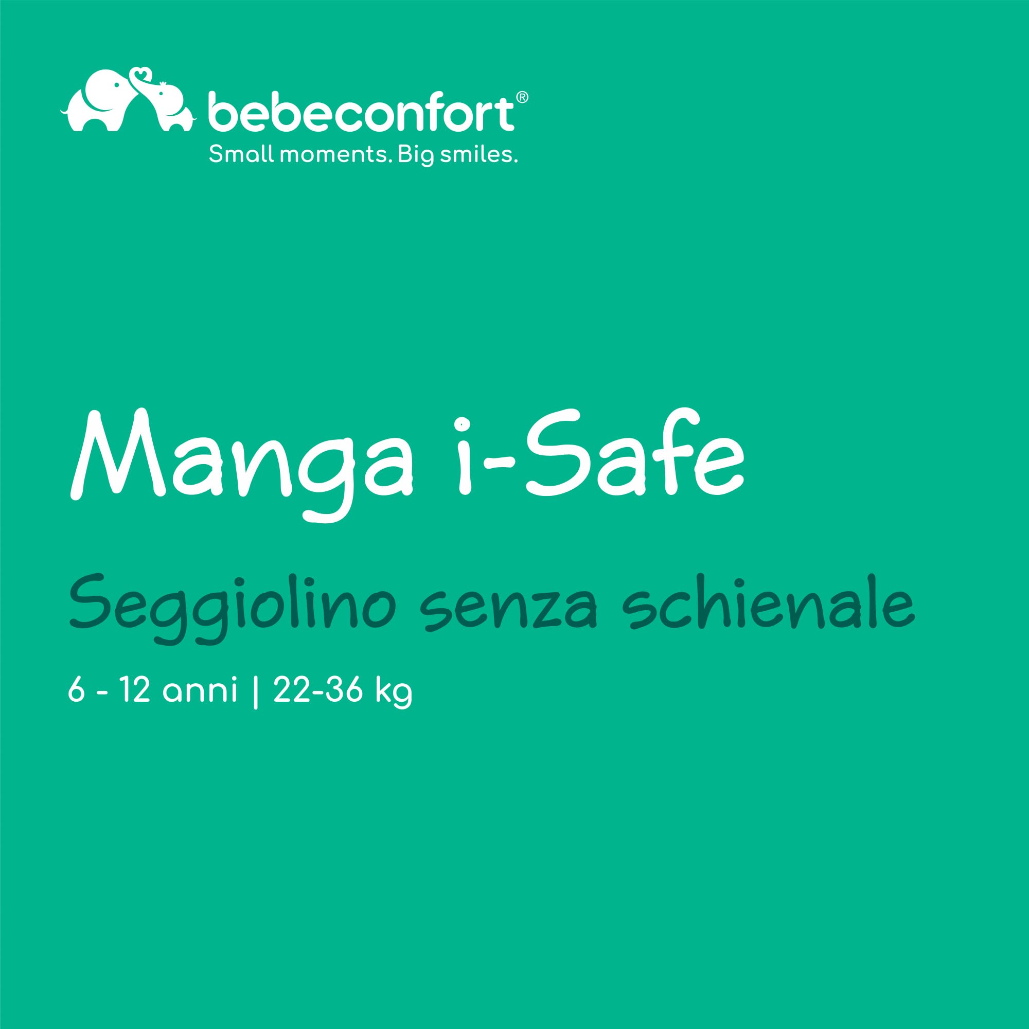 Bebé Confort Manga i-Safe rialzo auto Black leggero 1 kg