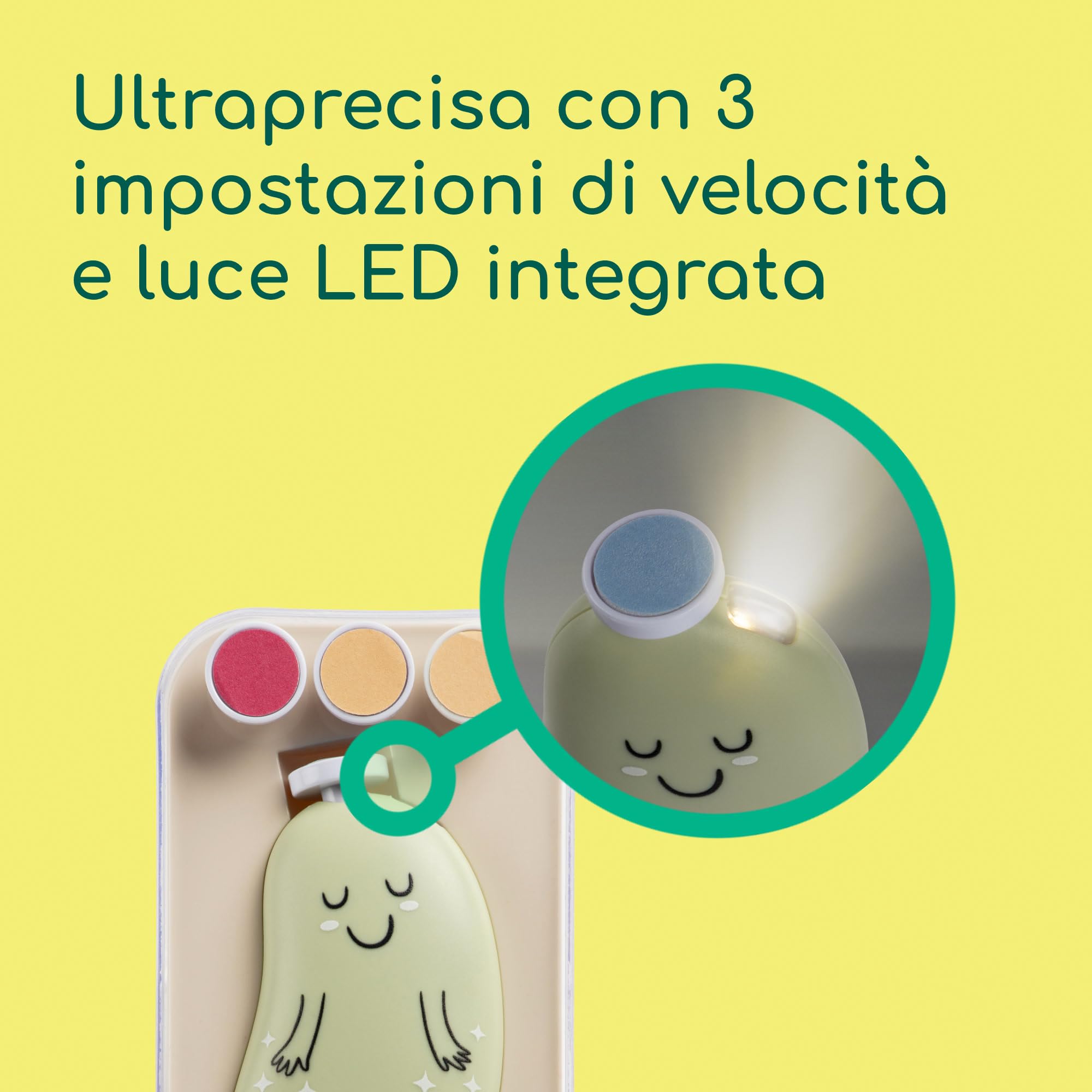 Bebé Confort Lima Elettrica Unghie Neonato Verde USB-C