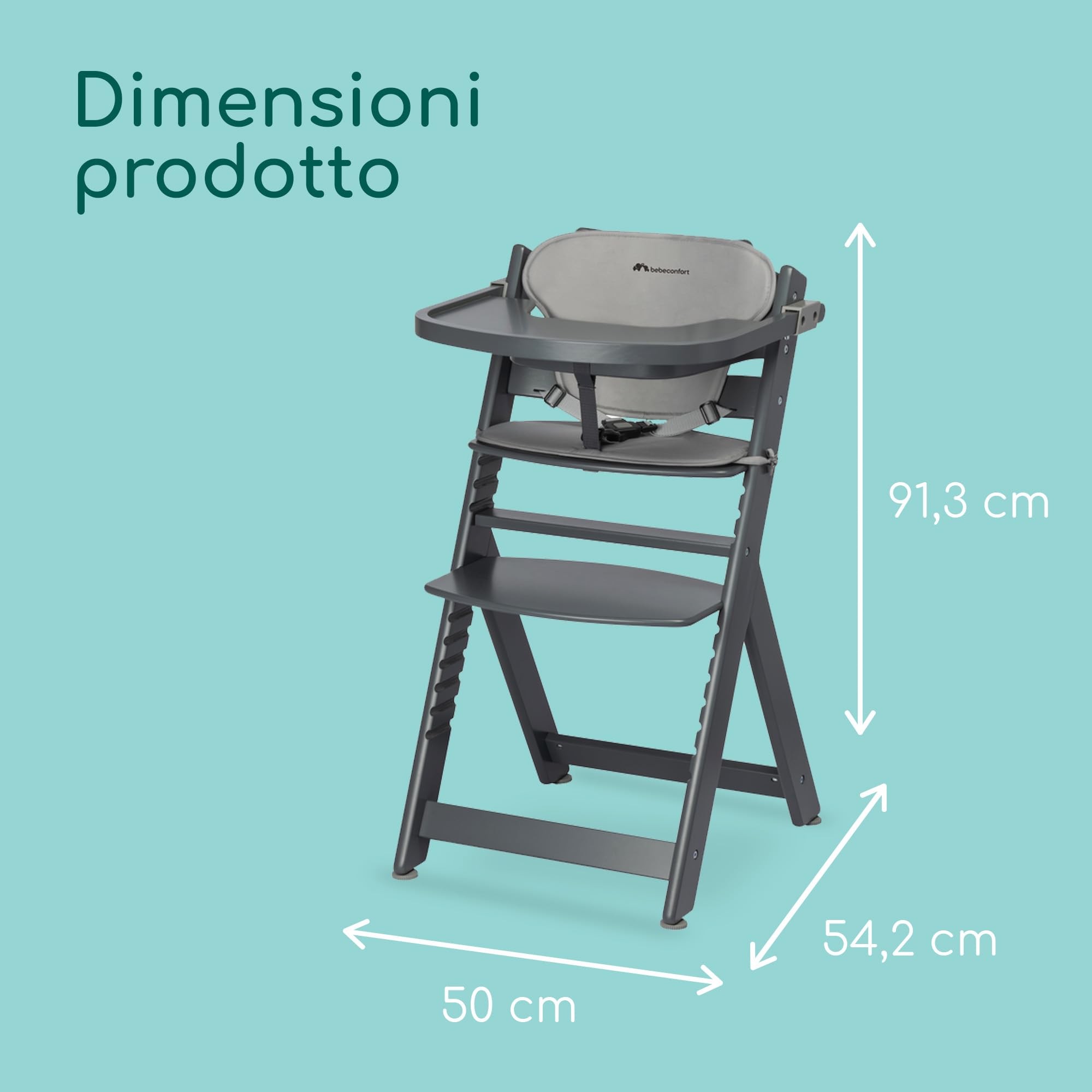 Bébé Confort Timba Seggiolone con Cuscino Grey Mist