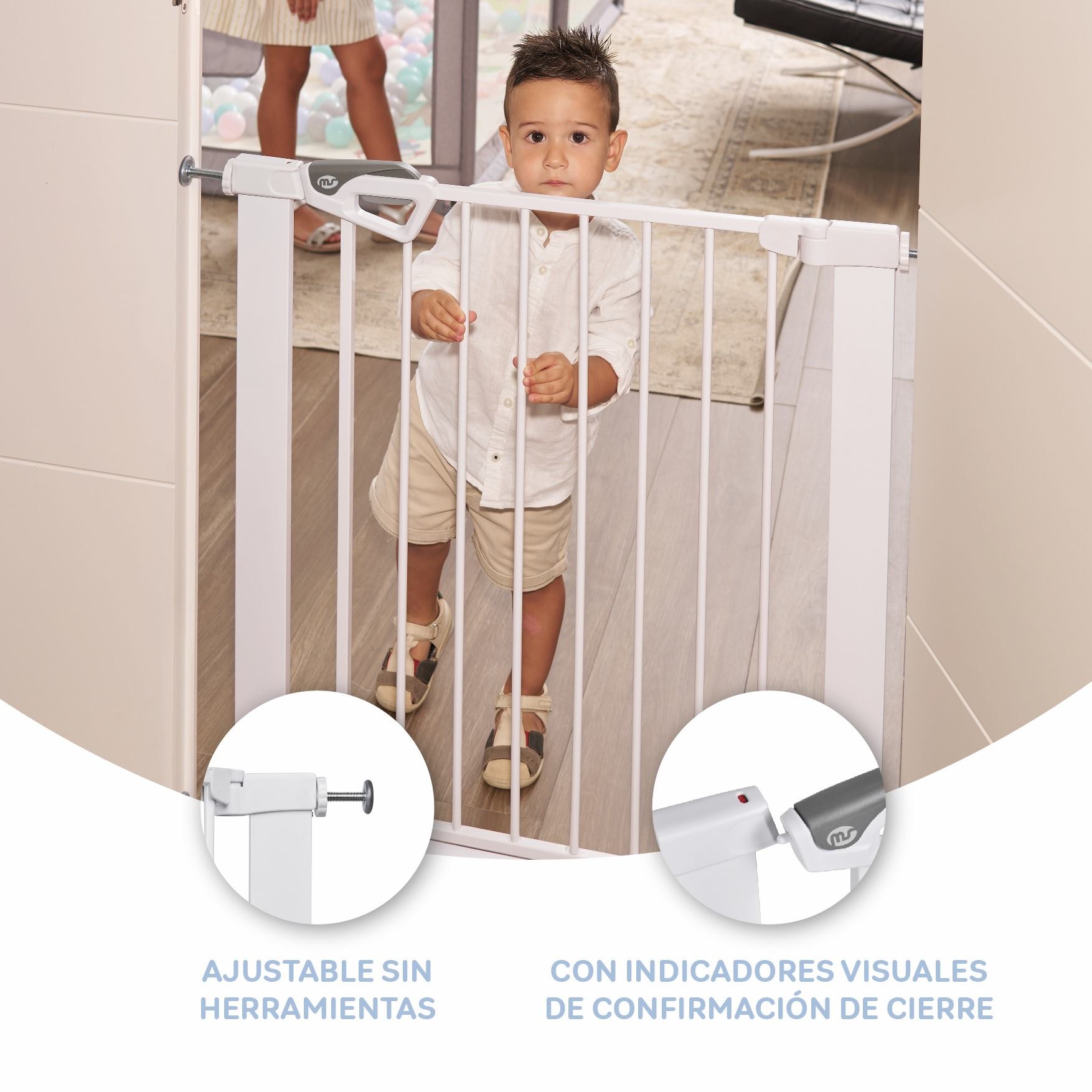 Innovaciones MS Cancello sicurezza bambini senza fori
