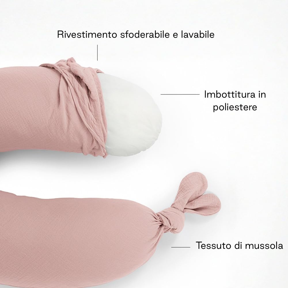 Jané XXL cuscino allattamento gravidanza Pale mussola cotone