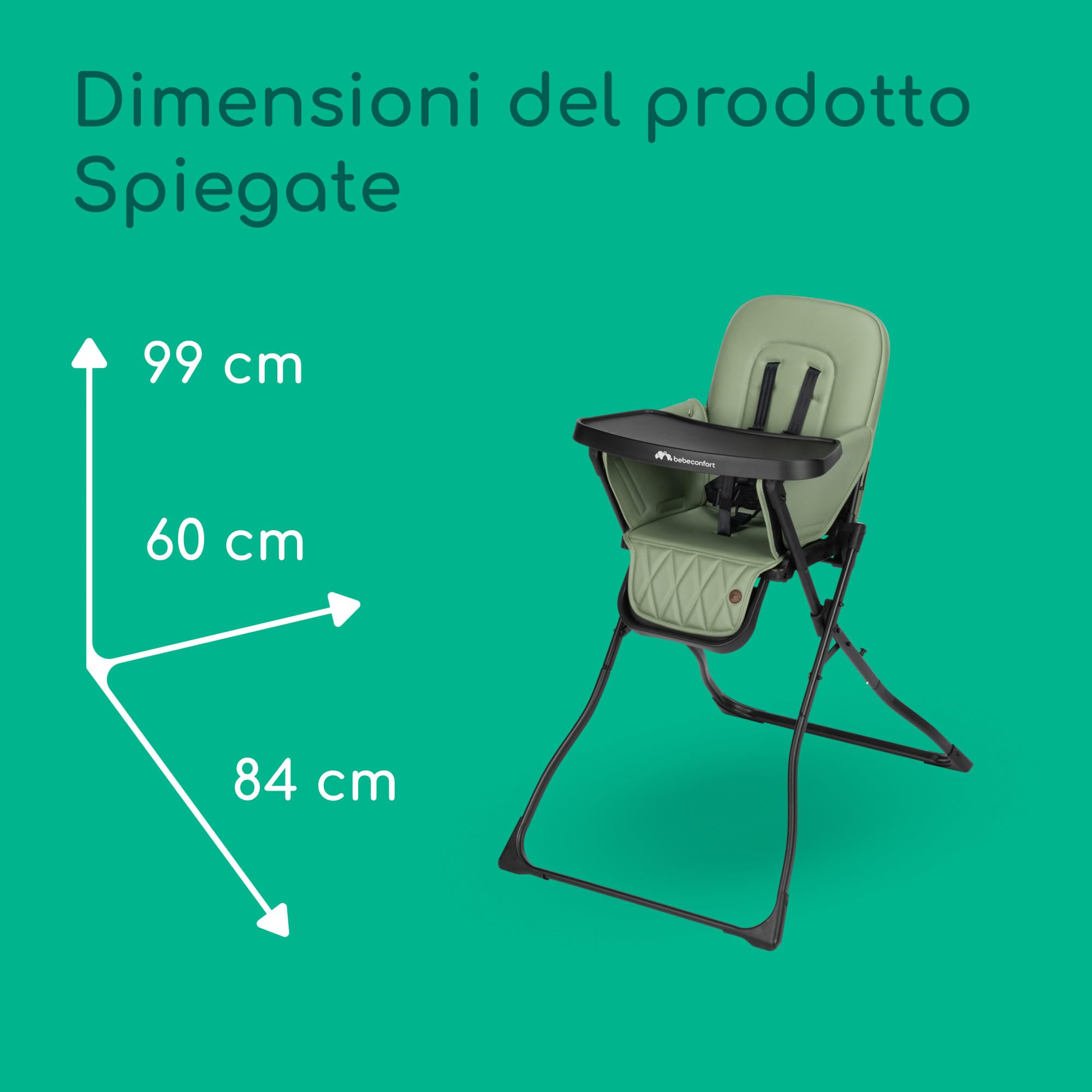 Bebé Confort Mallow seggiolone pappa Mineral Green 15 kg
