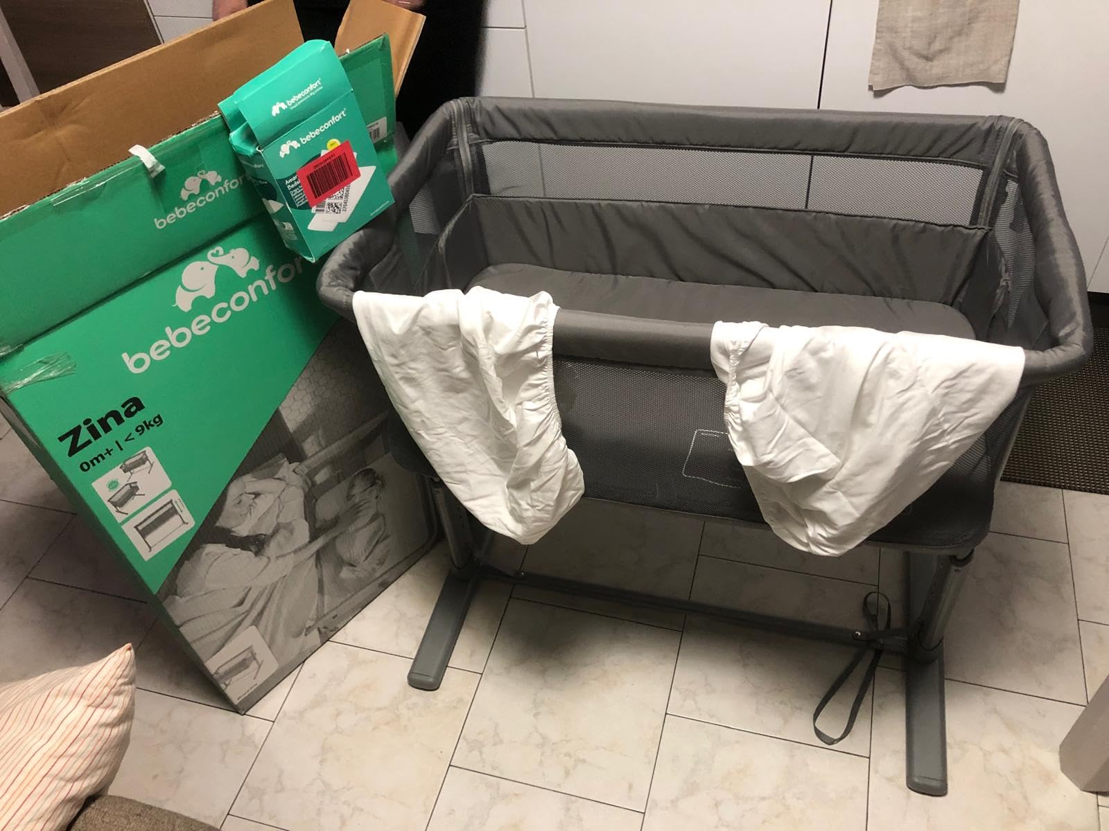 Bébé Confort Lenzuola Culla Cotone Bianche 2 Pezzi 83x50