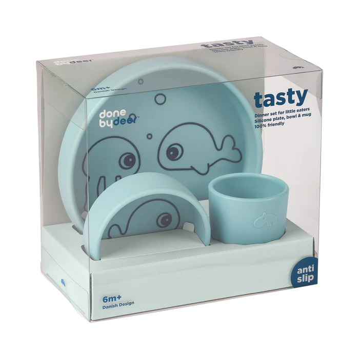Done by Deer set pappa silicone 3 pezzi antiscivolo