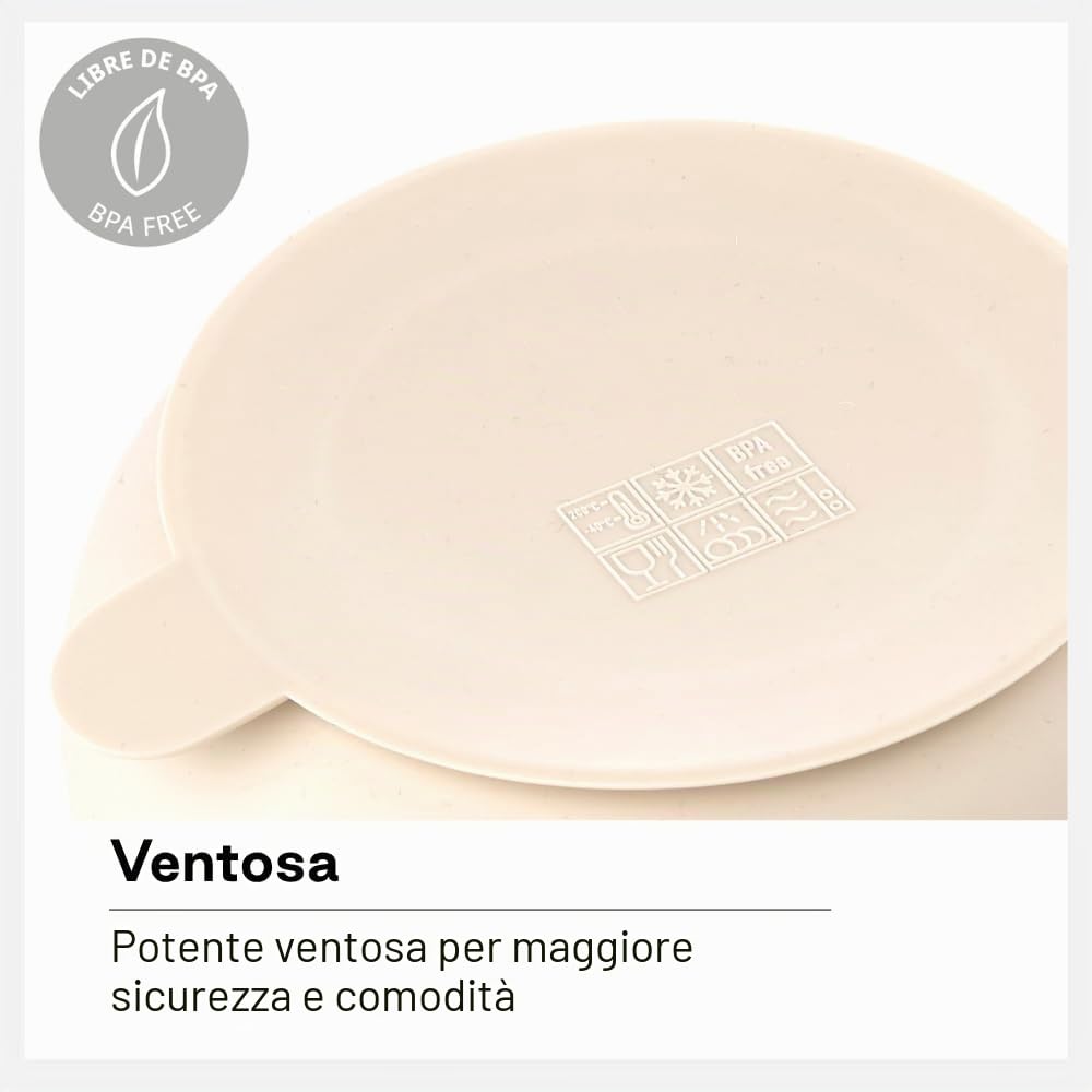 Jané Piatto BLW Silicone con Ventosa Sand con scomparti