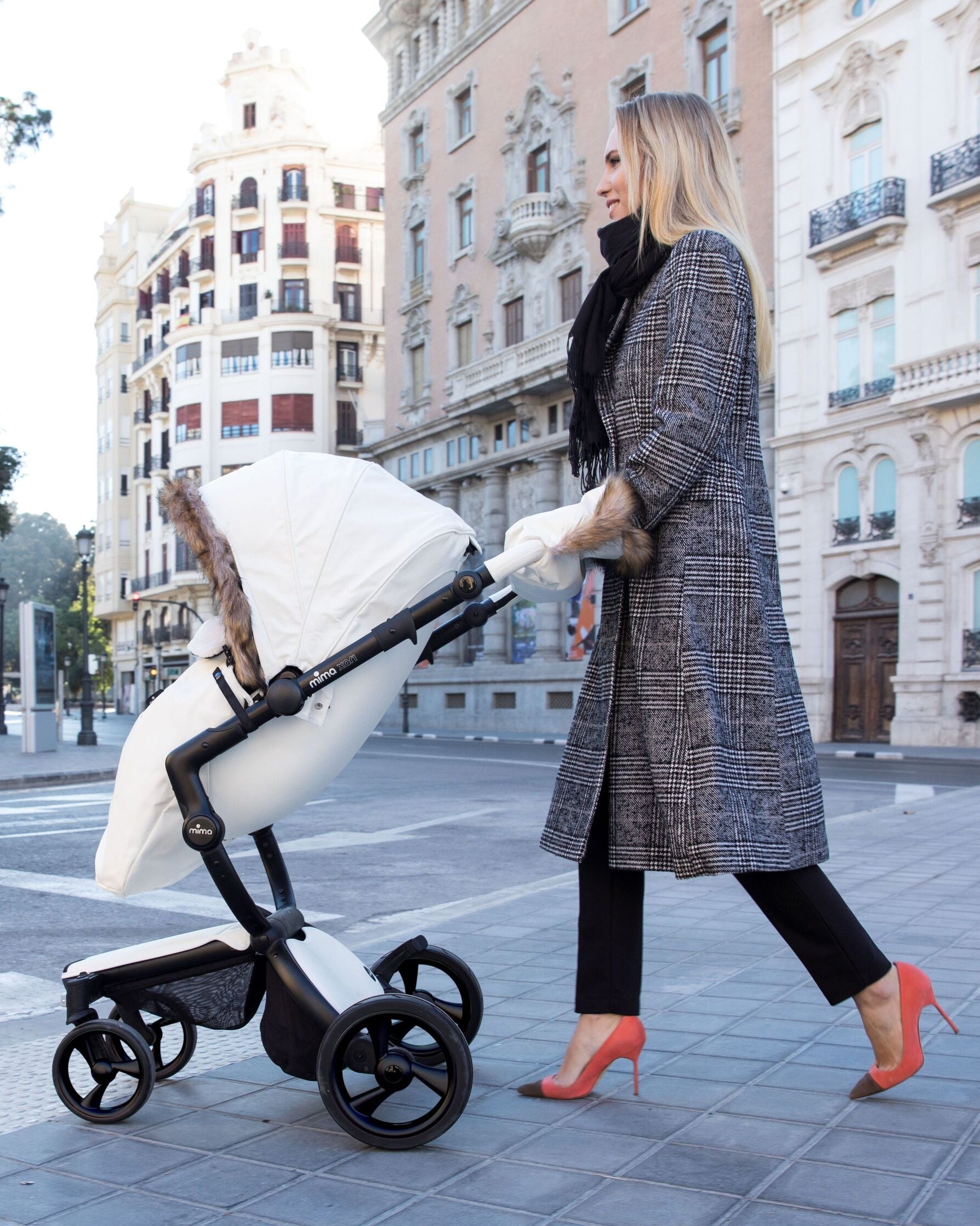 MimaKids Xari pacchetto invernale passeggino bianco neve