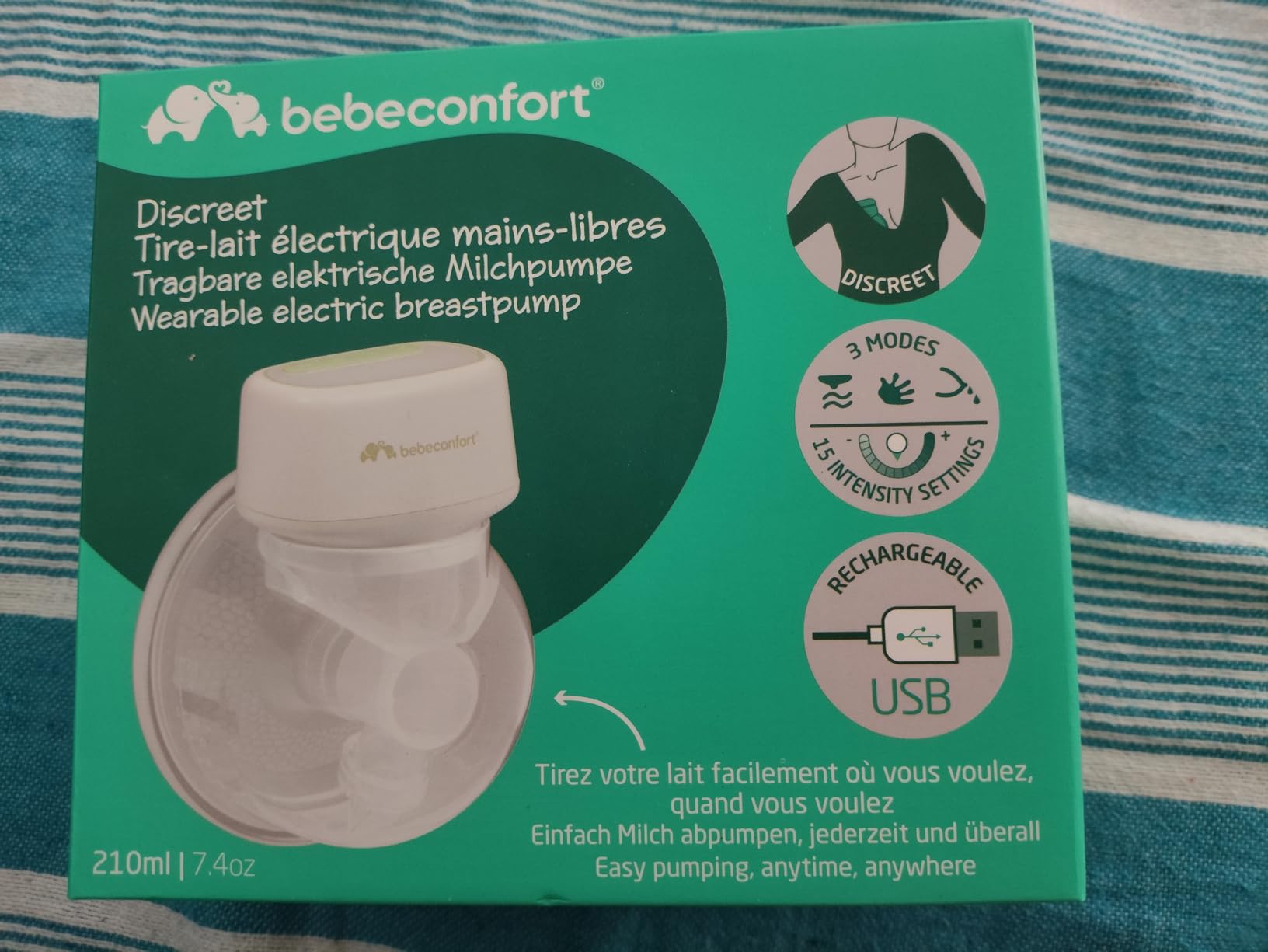 Bebé Confort Discreet Tiralatte Elettrico Indossabile 210 ml