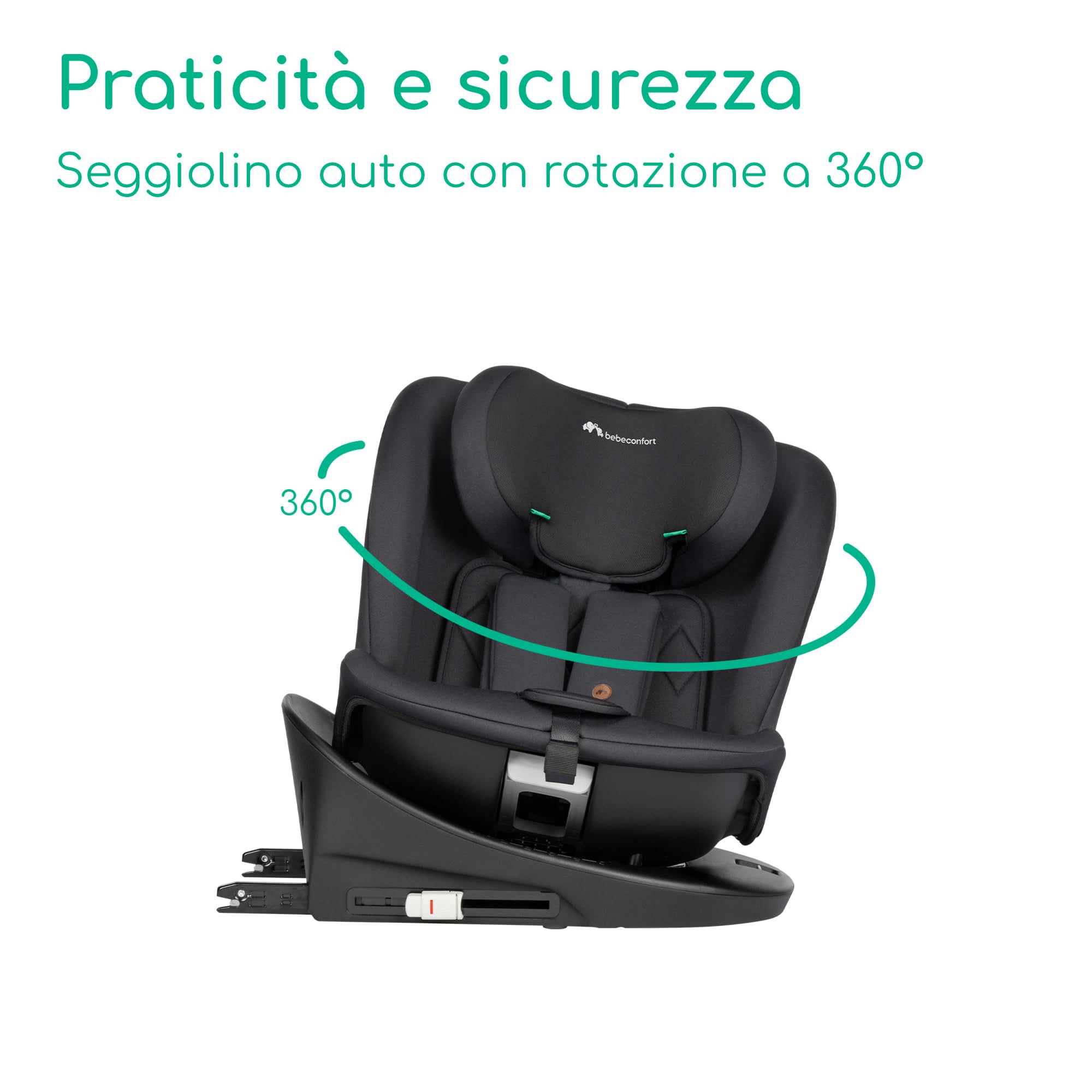 Bebé Confort RevolveFix 360 i-Size seggiolino auto Full Black girevole