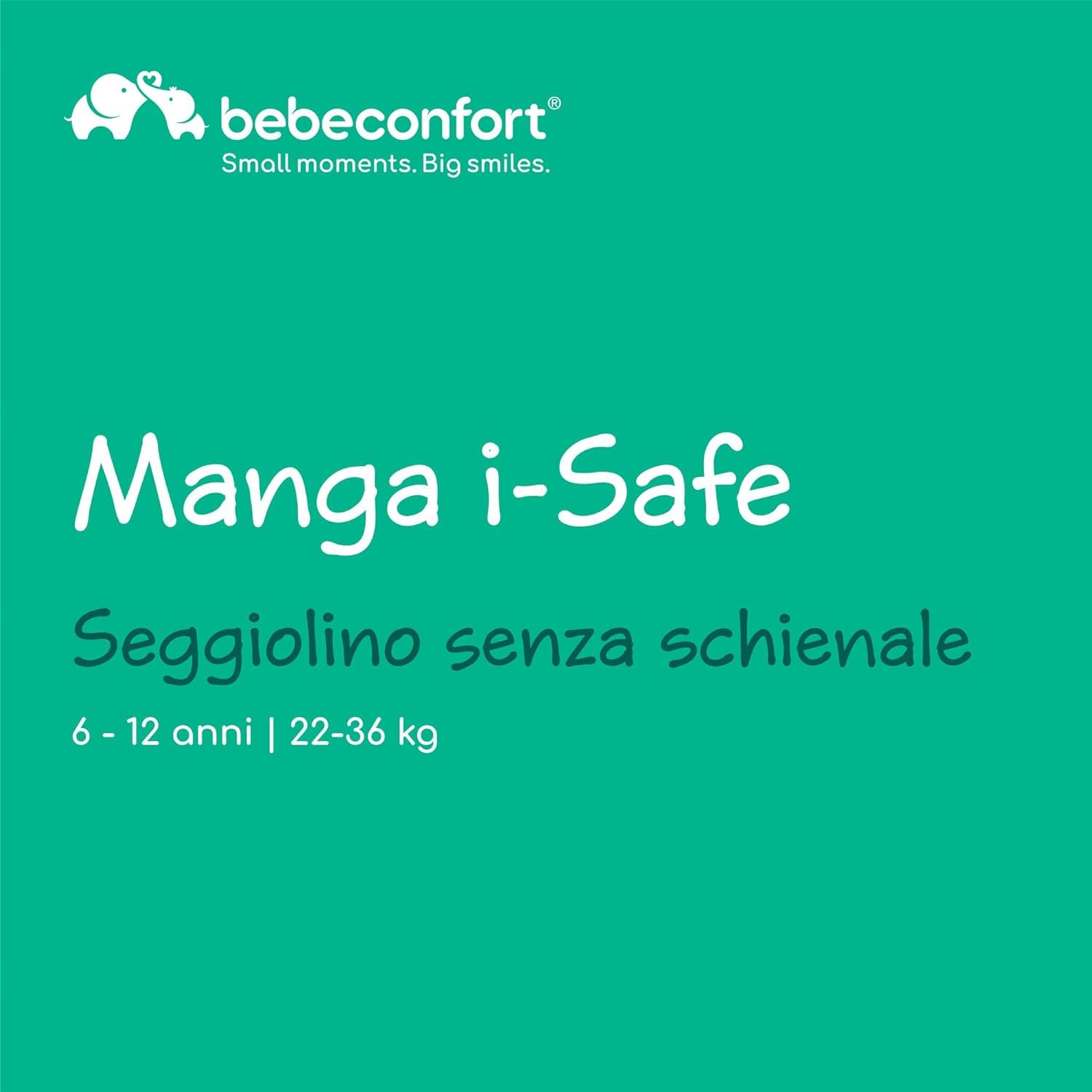 Bebé Confort Manga i-Safe Rialzo Auto Black 125-150 cm