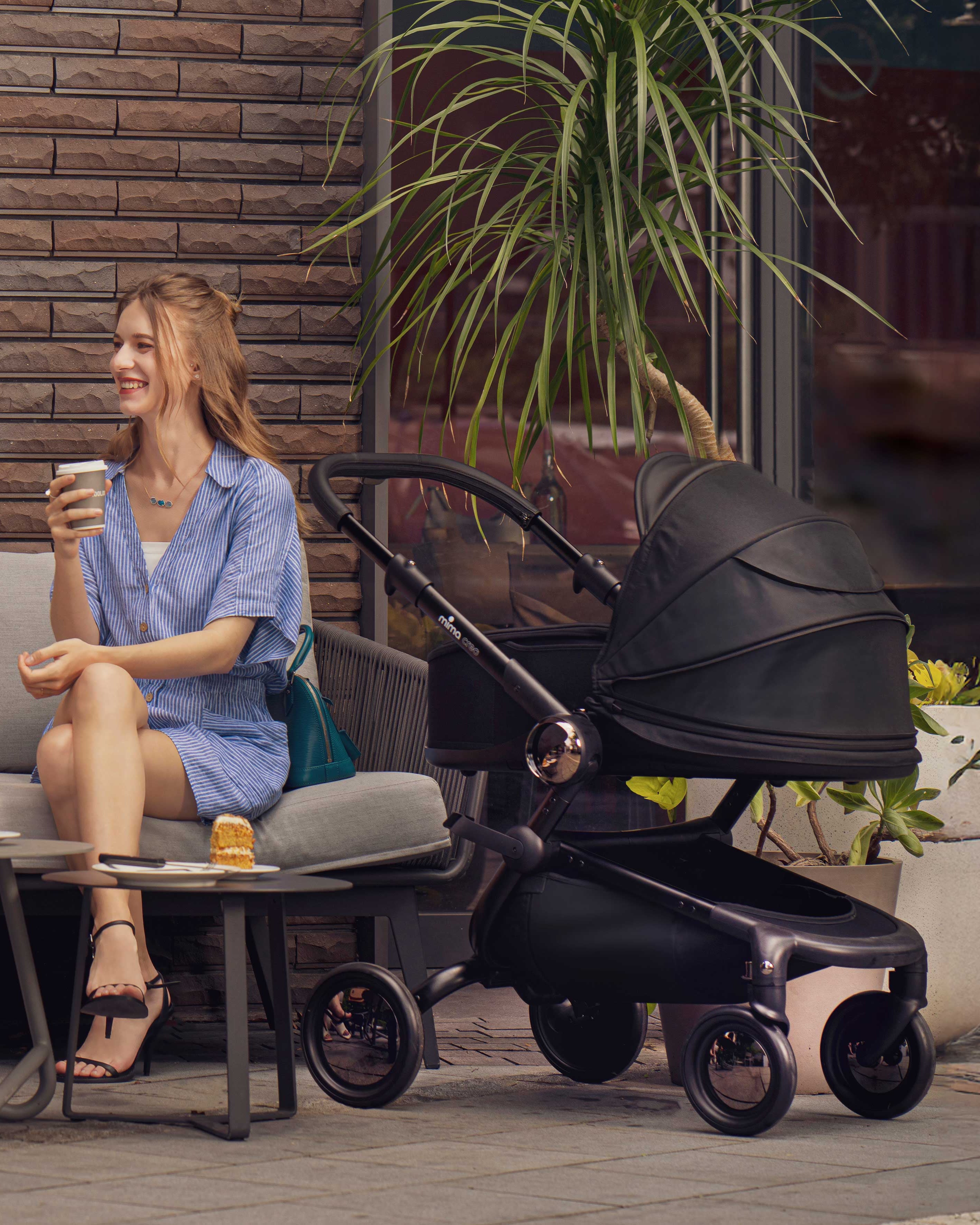 mima creo duo passeggino con navicella reversibile