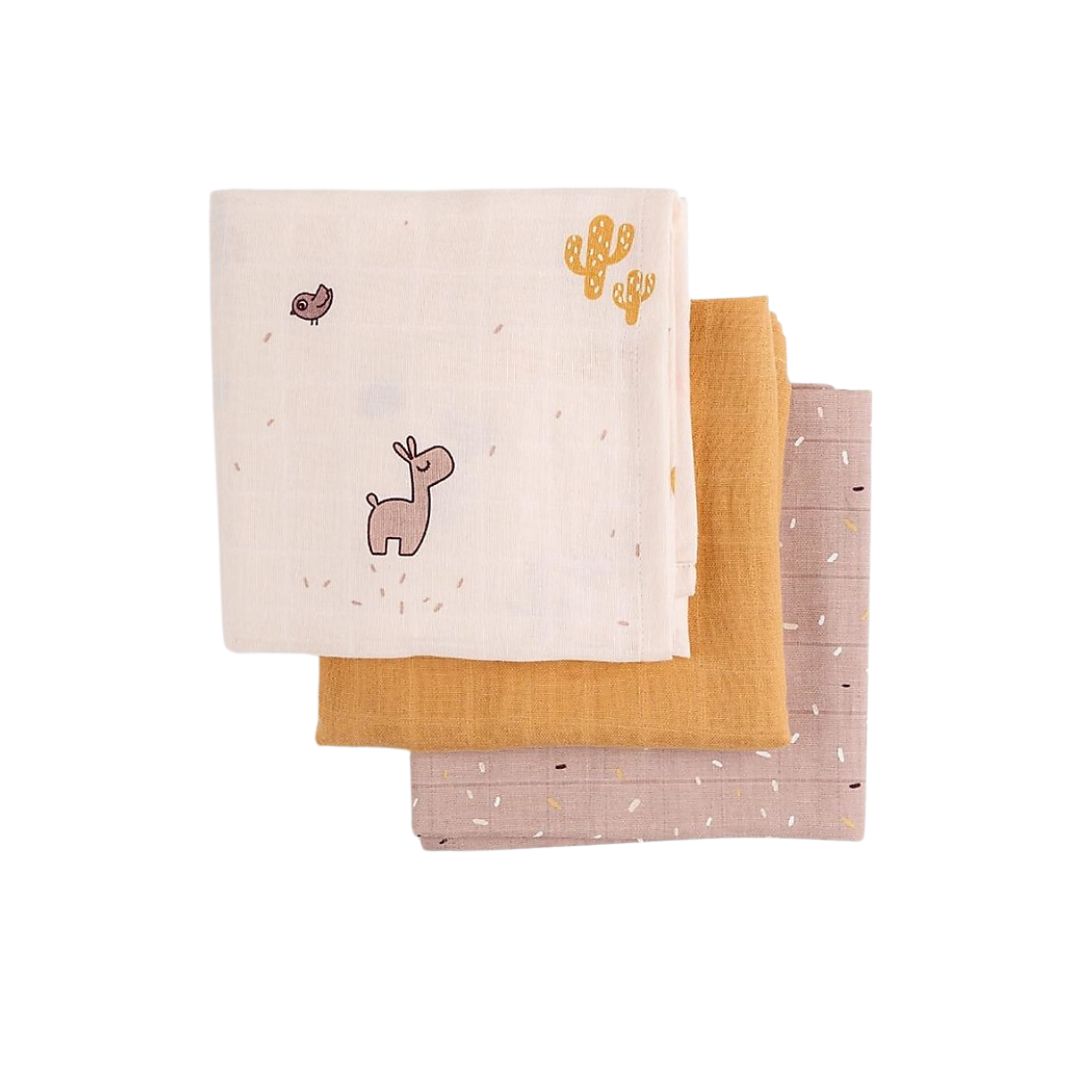 Done by Deer Lalee mussole 70x70 3pz cotone organico