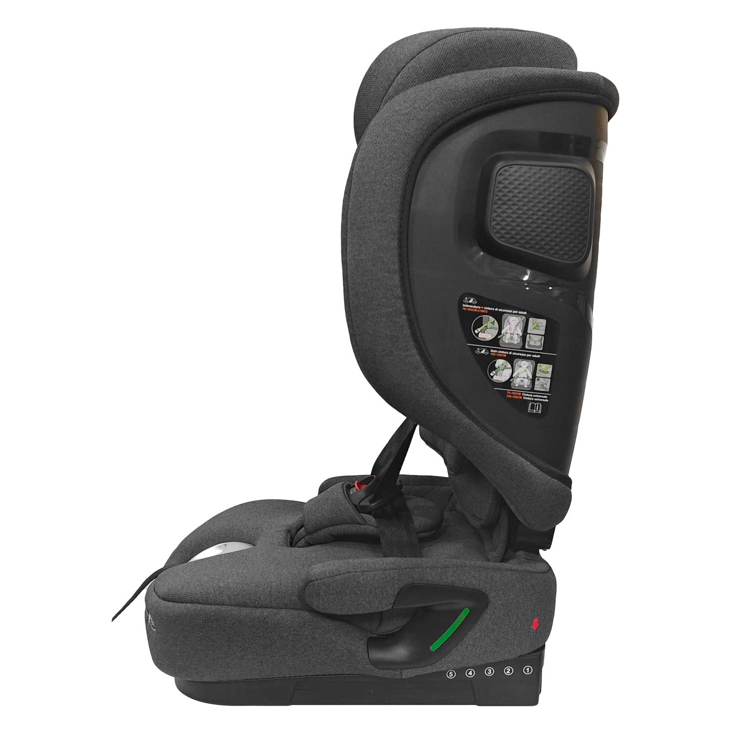 Wonderlife Tivoli i-Size seggiolino auto 76-150 cm grigio scuro