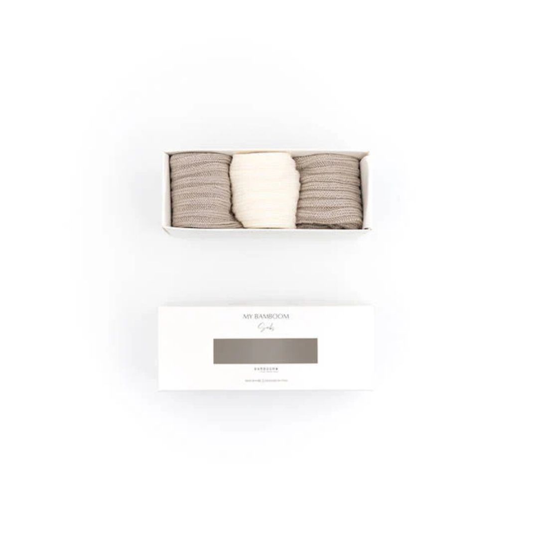 Bamboom Gift Box calze spesse bambù 3 paia