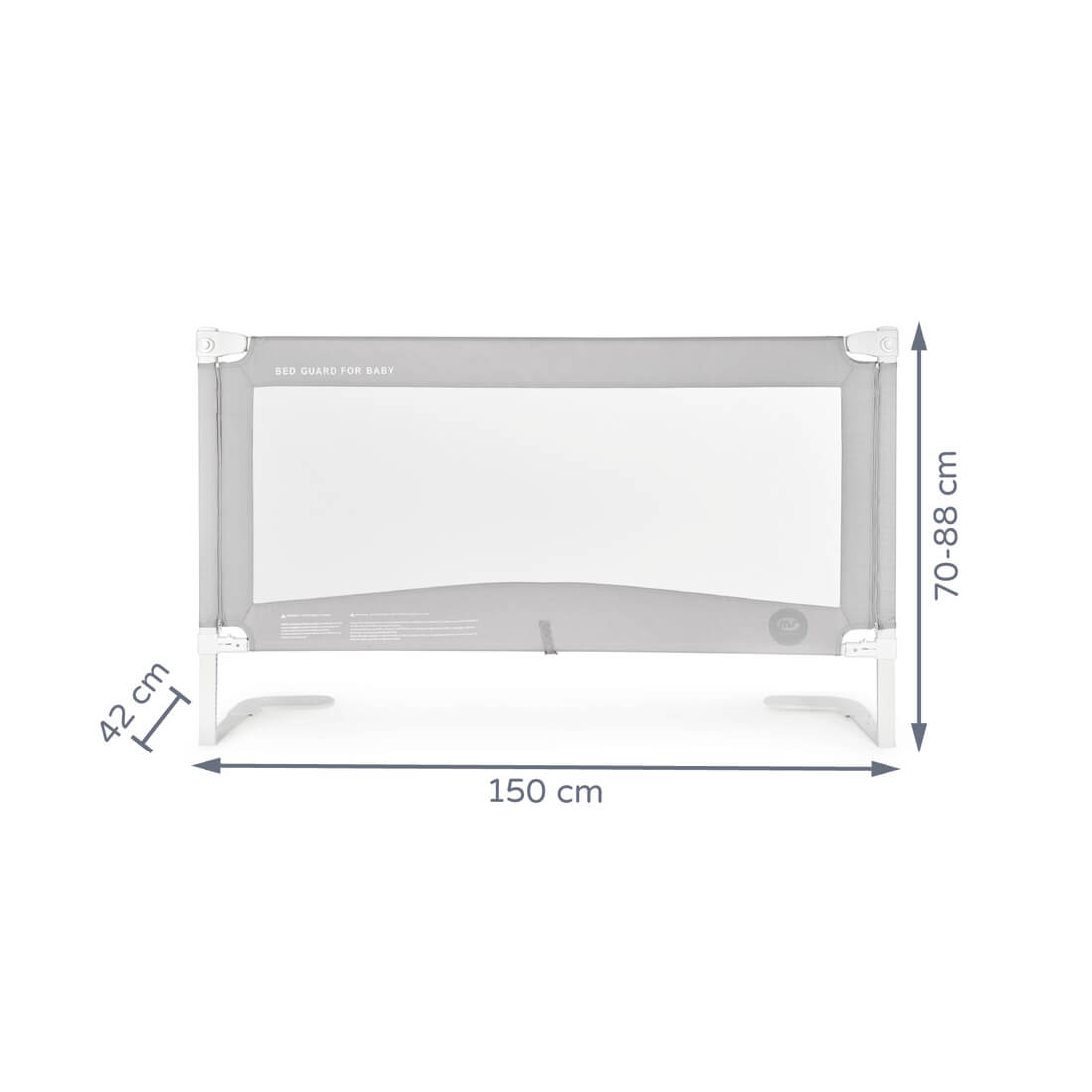 Innovaciones MS Tall+ Barriera Letto 90 cm Alta Lavabile