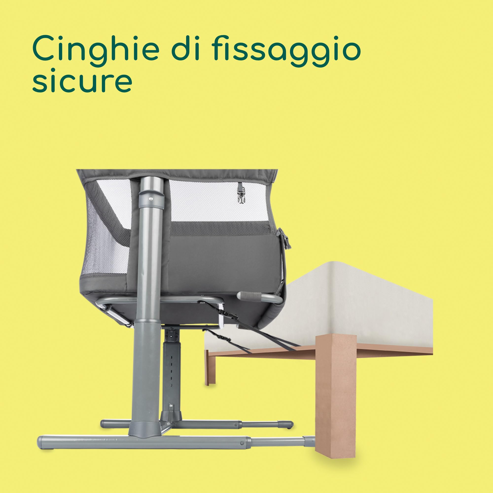 Bebé Confort Zina culla fianco letto Mineral Graphite co-sleeping