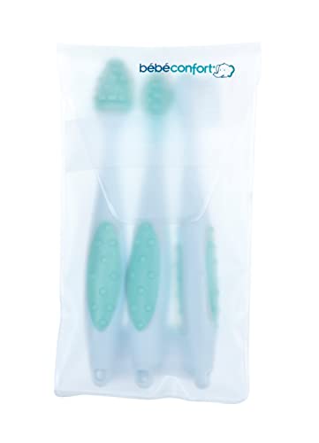 Bébé Confort Spazzolino Primi Dentini 3 pz con custodia