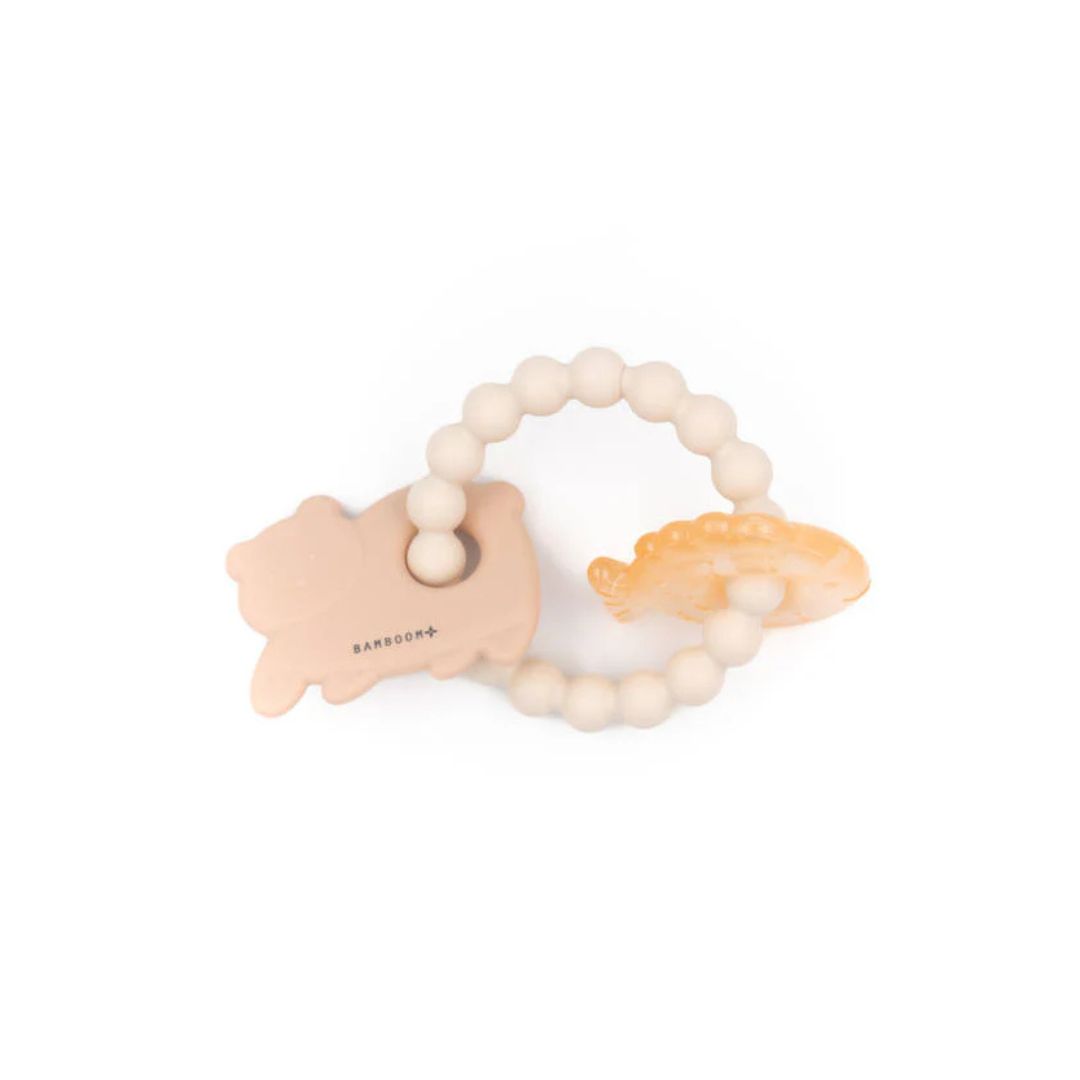 Bamboom massaggiagengive orso e pesce in silicone