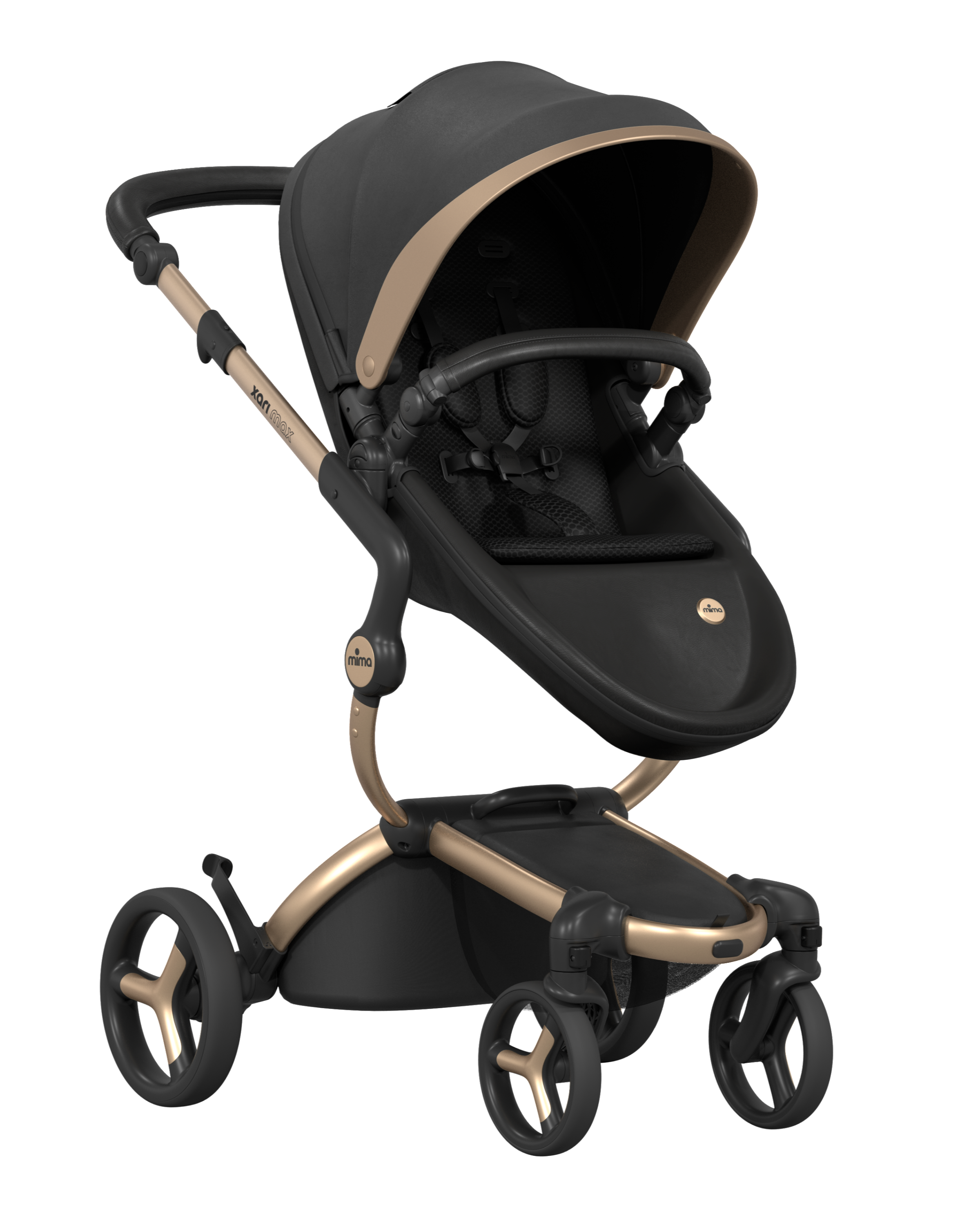 MimaKids Xari Max Limited Edition passeggino black gold