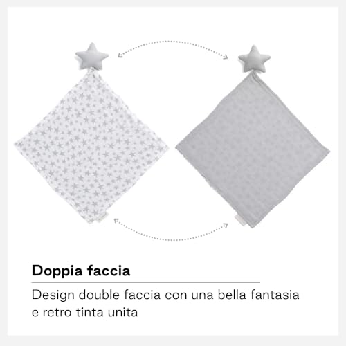 Jané Dou-Dou Star doudou neonato grigio bambù