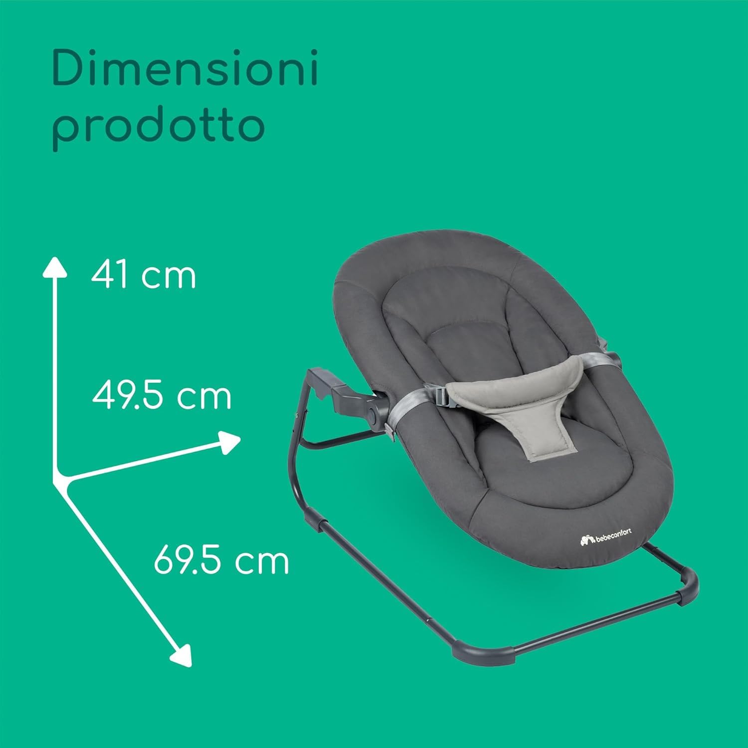 Bebé Confort Timba Baby 2 in 1 Sdraietta Tinted Graphite
