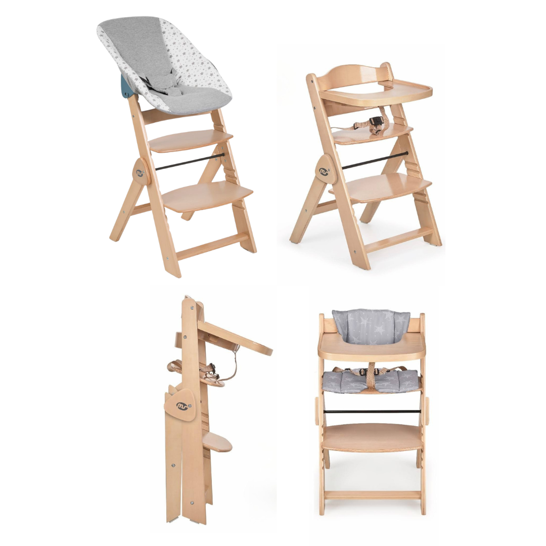 Innovaciones MS Full seggiolone legno pieghevole 3 in 1