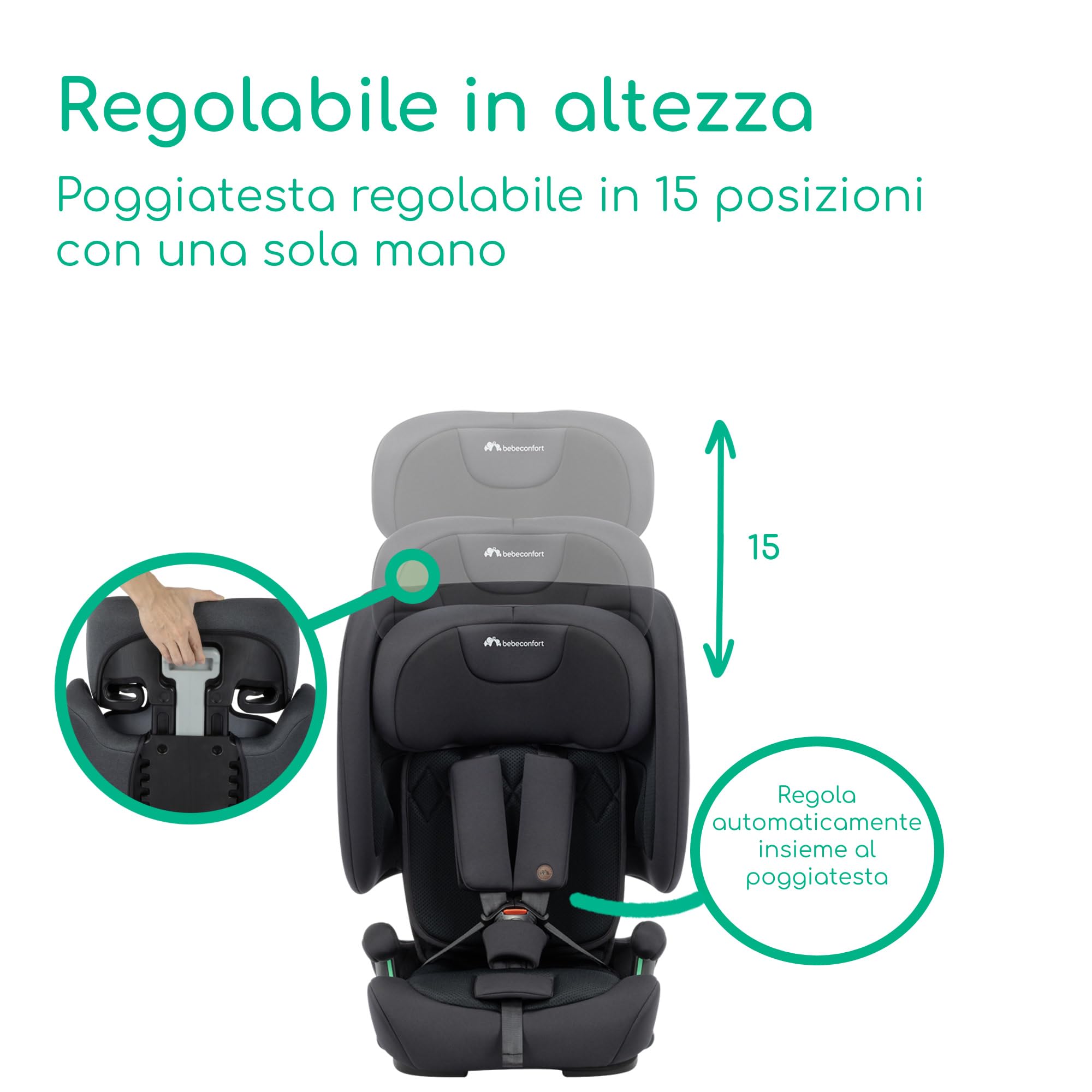 Bebé Confort Ever & Go i-Size Seggiolino Auto Full Black 76-150 cm