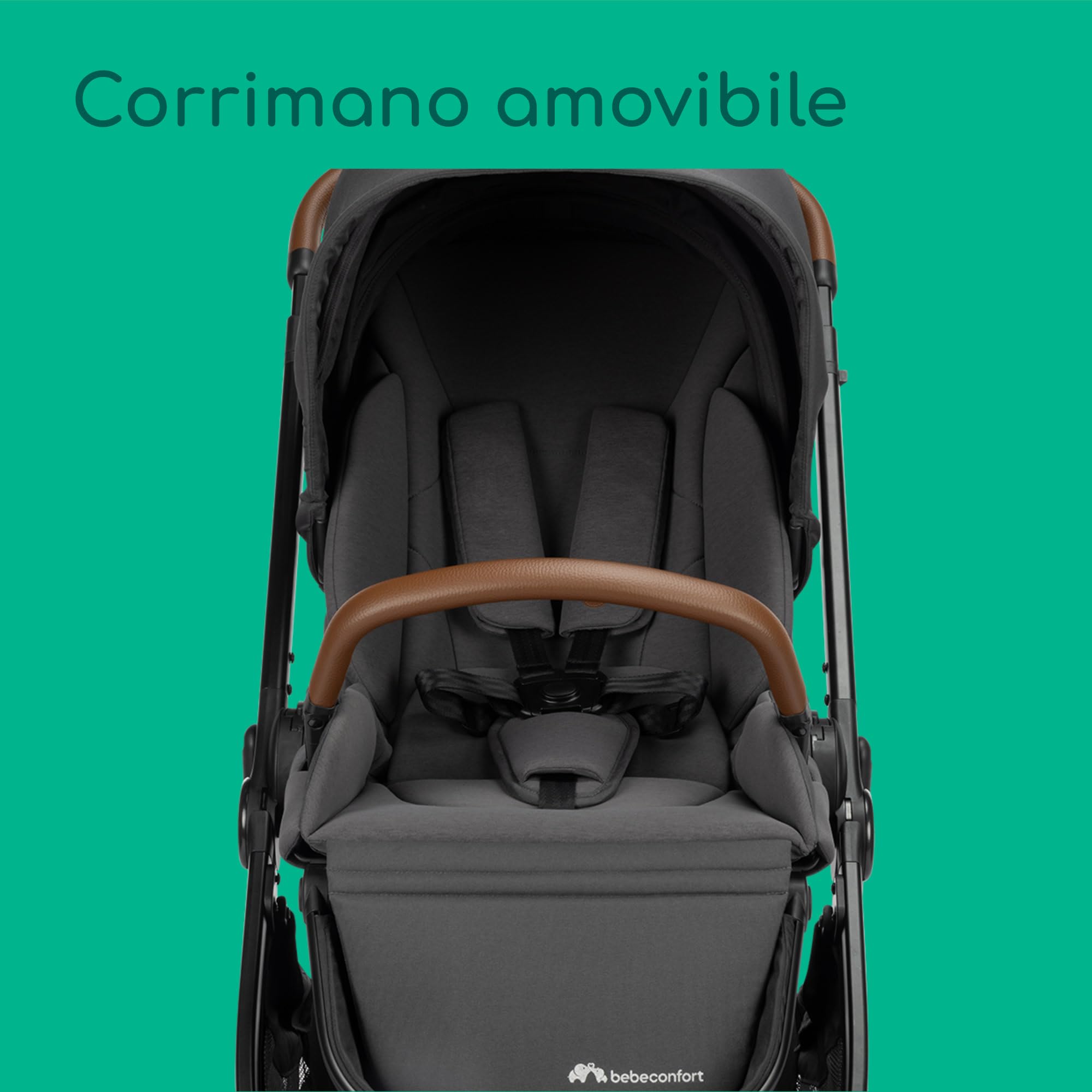 Bebé Confort Luvia Trio Passeggino 3 in 1 Mineral Graphite