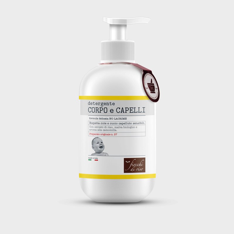 Fiocchi di Riso detergente corpo e capelli camomilla 400 ml