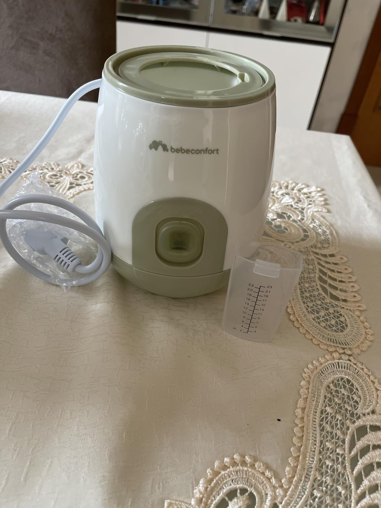 Bebé Confort Express scaldabiberon elettrico bianco verde oliva