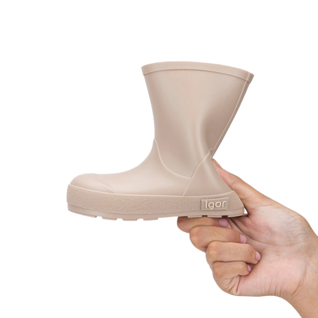 Igor Yogi stivali gomma beige antipioggia bimbi