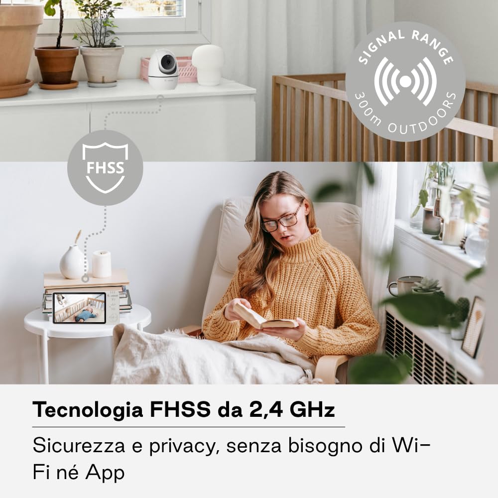 Jané Eye Pro Baby Monitor con Telecamera Display 5"