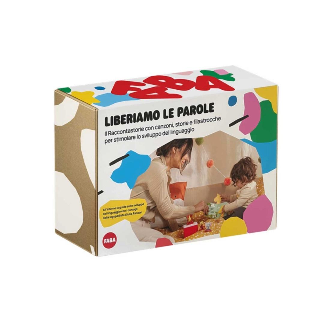 Faba Liberiamo le parole kit raccontastorie con 2 personaggi