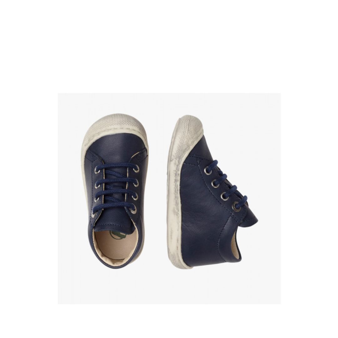 Naturino Cocoon scarpine primi passi navy laccio in pelle