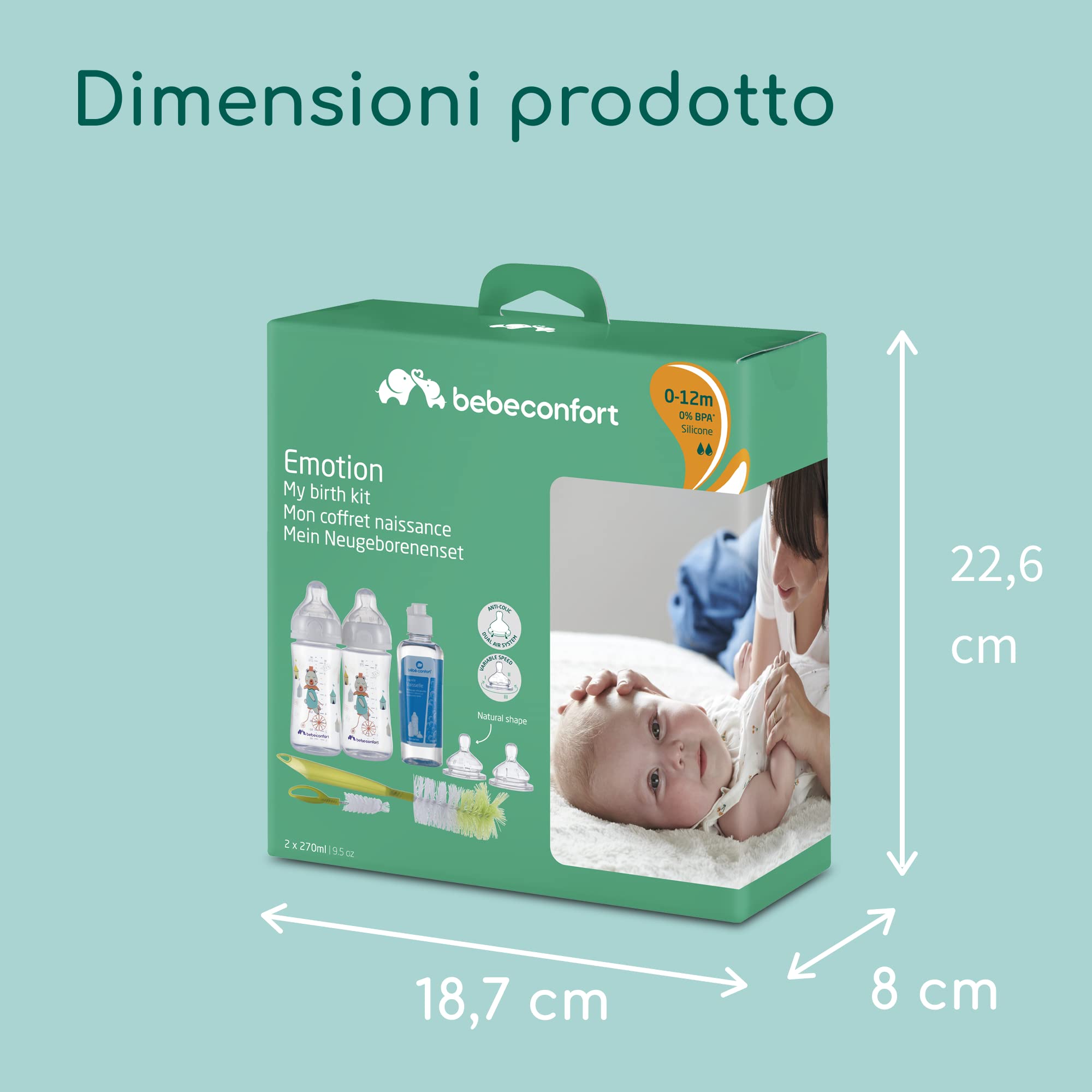 Bebé Confort Emotion Set biberon 2x270 ml anticolica