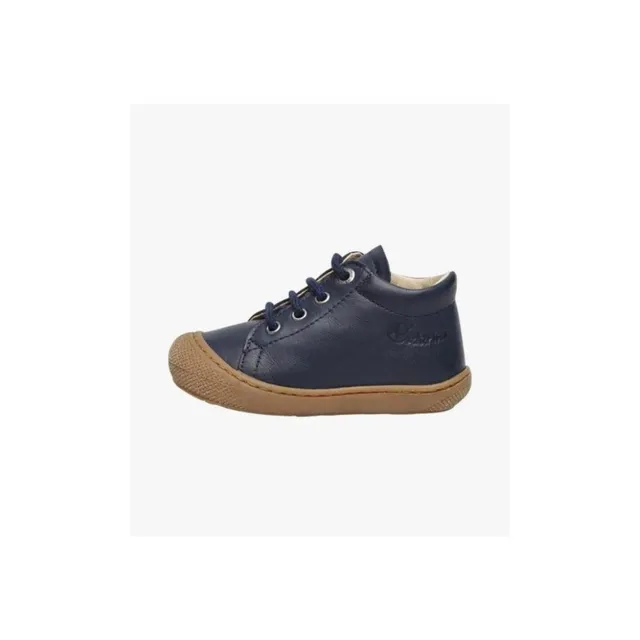 Naturino Cocoon scarpine primi passi nappa lacci navy