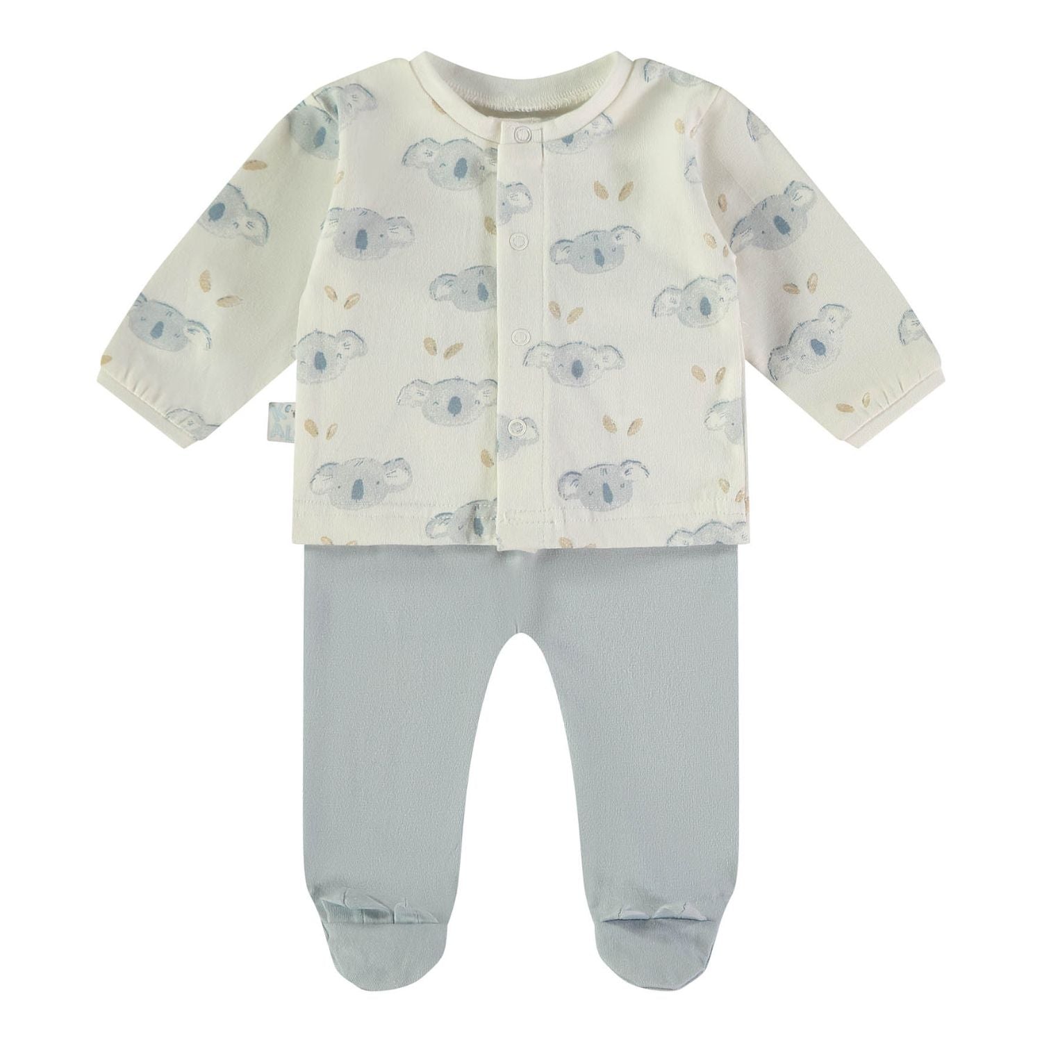 Wonderlife Completo Clinica 2 Pezzi tuta neonato celeste 0 mesi cotone