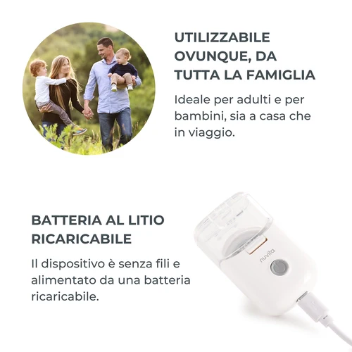 Nuvita 5078 Aerosol Mesh Indossabile Bambini e Adulti