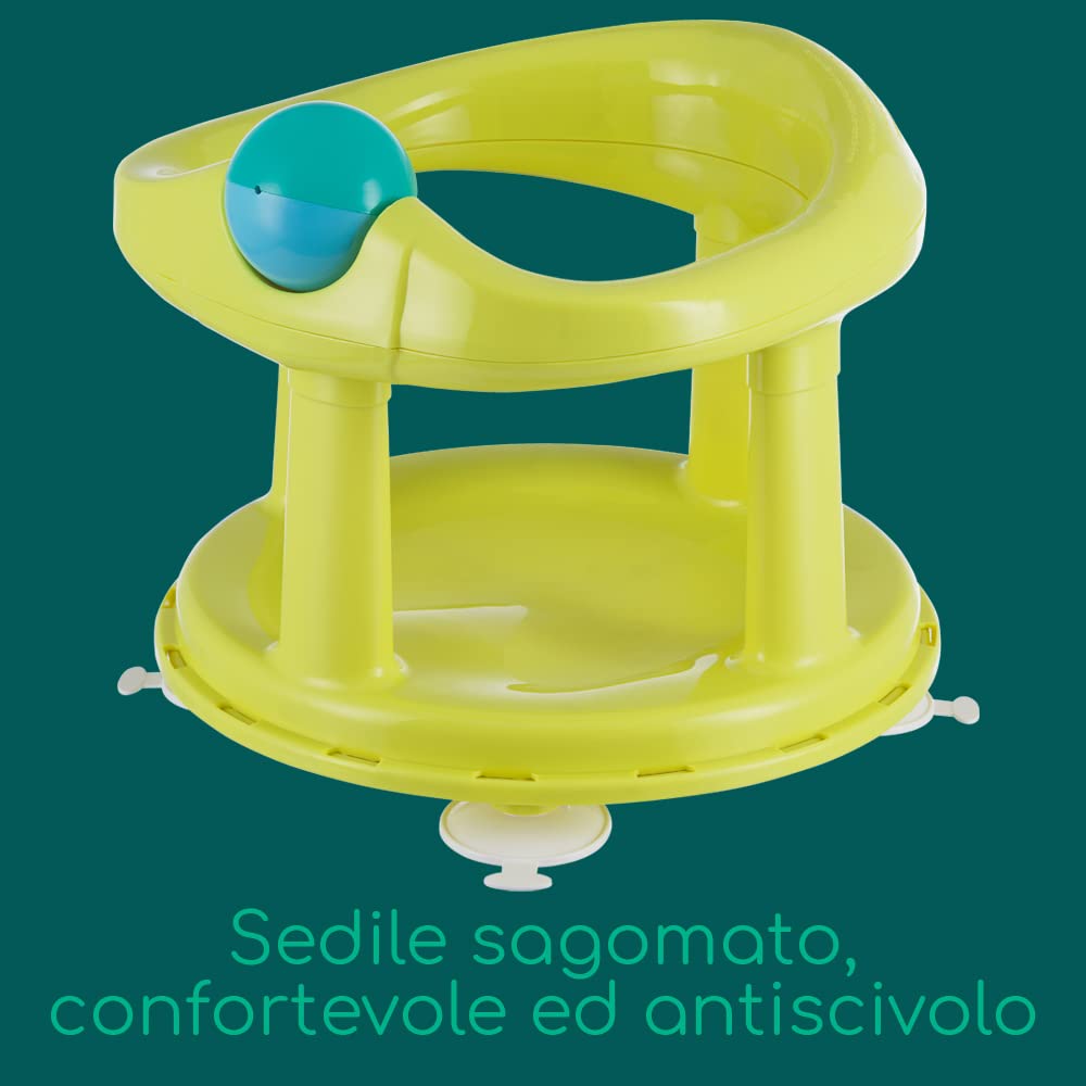 Bebé Confort Seggiolino Bagnetto Girevole 360° Lime 0-10 kg