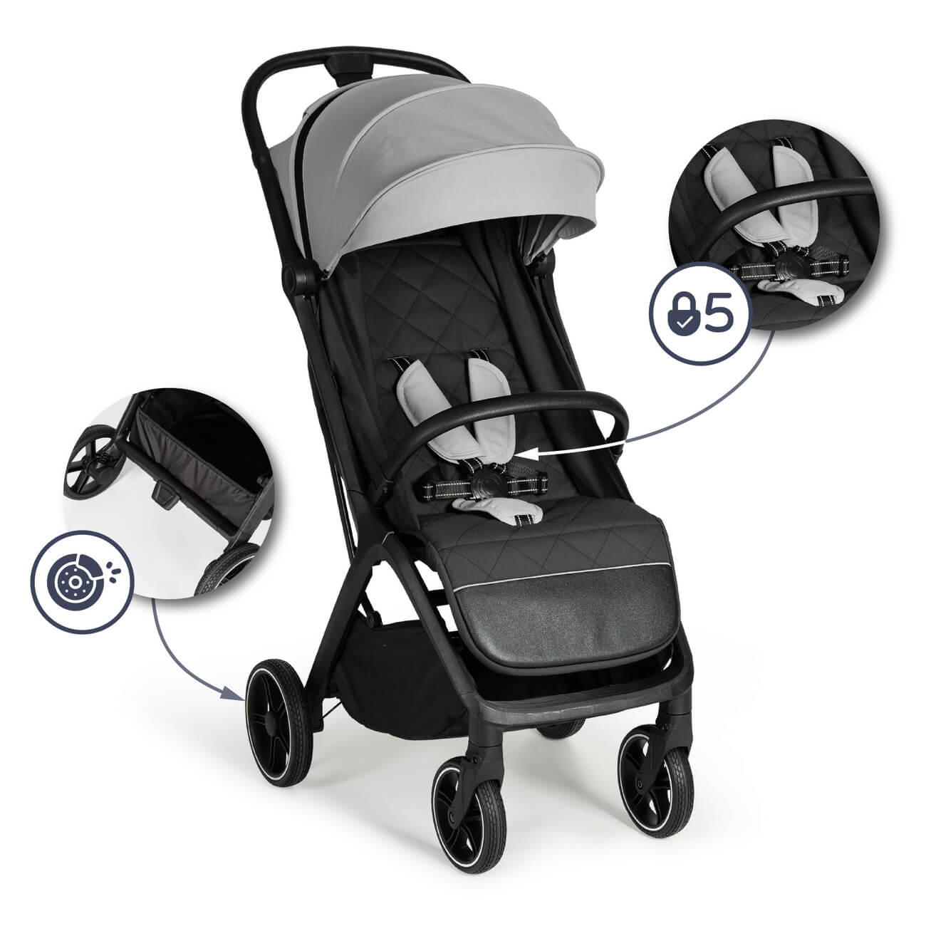 Innovaciones MS iWalk Passeggino Leggero Chiusura Automatica