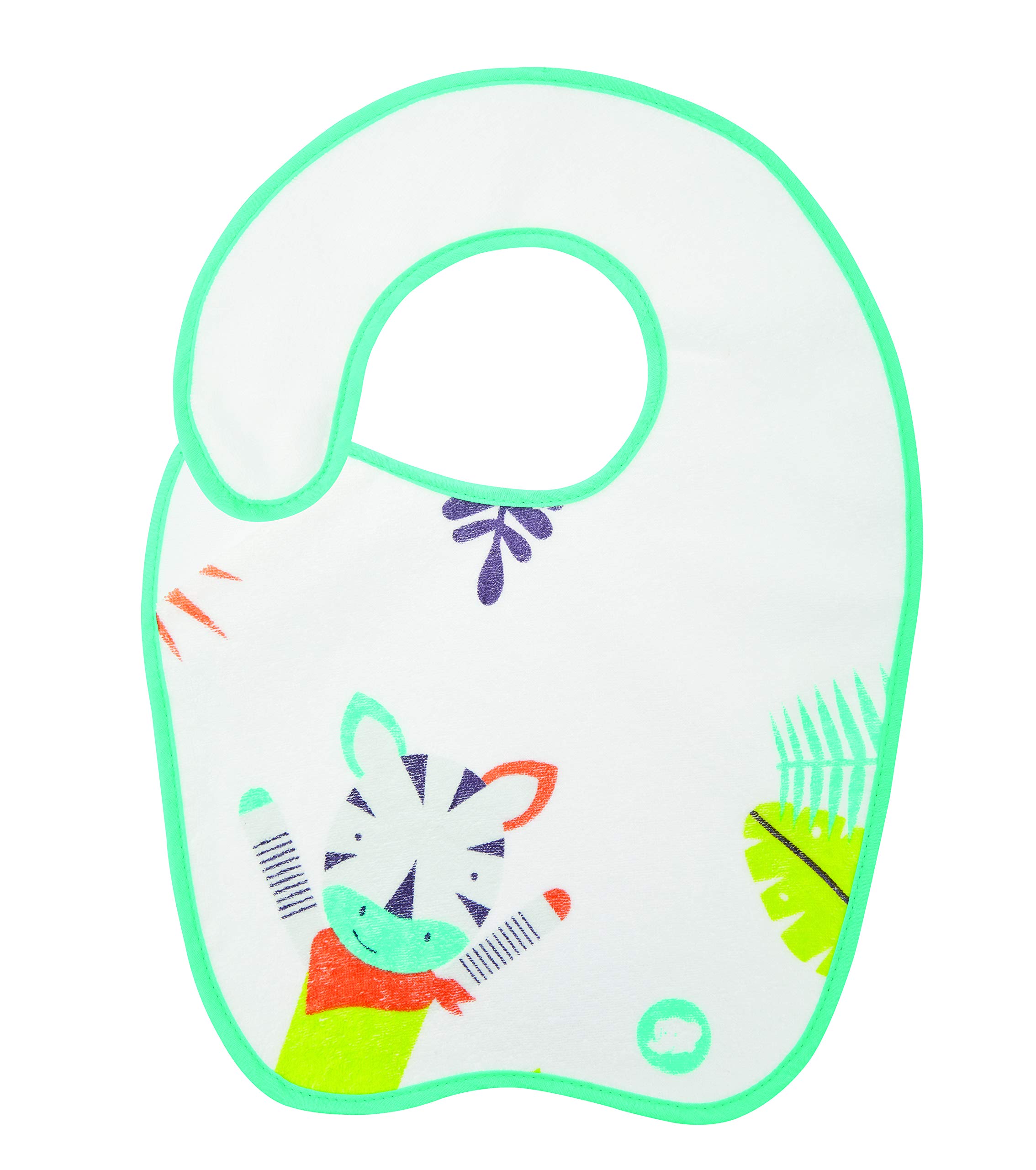 Bebé Confort Bavaglini Cotone Set 5 Pezzi Tema Giungla