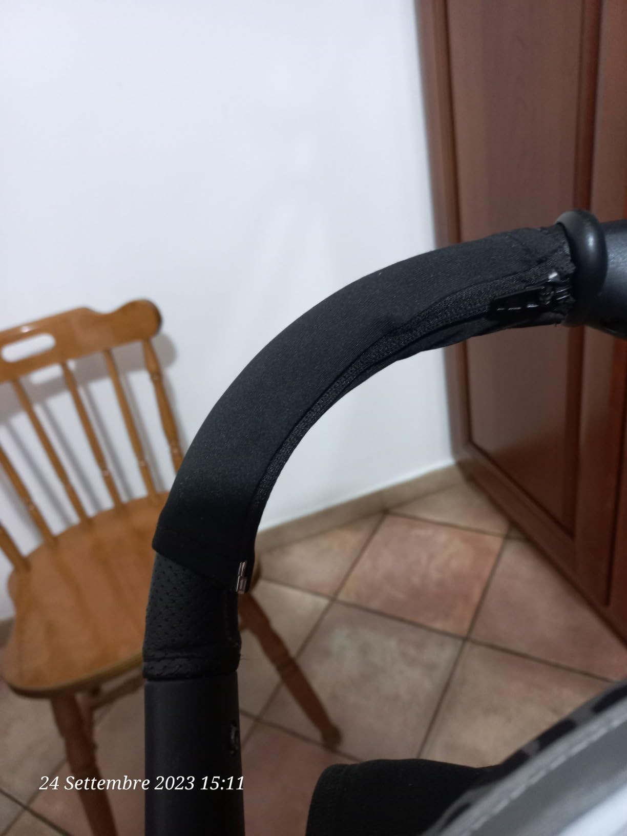 Jané Copertura Maniglione passeggino Nero set 2 pezzi con zip