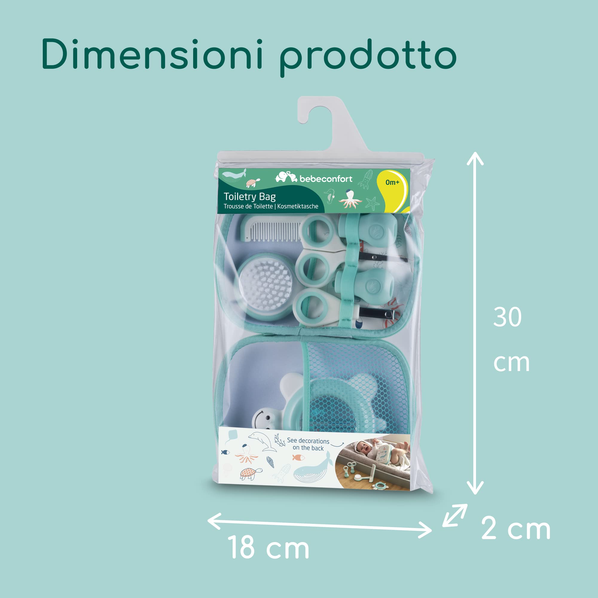 Bebé Confort Set Toilette neonato Water World blu 6 pezzi