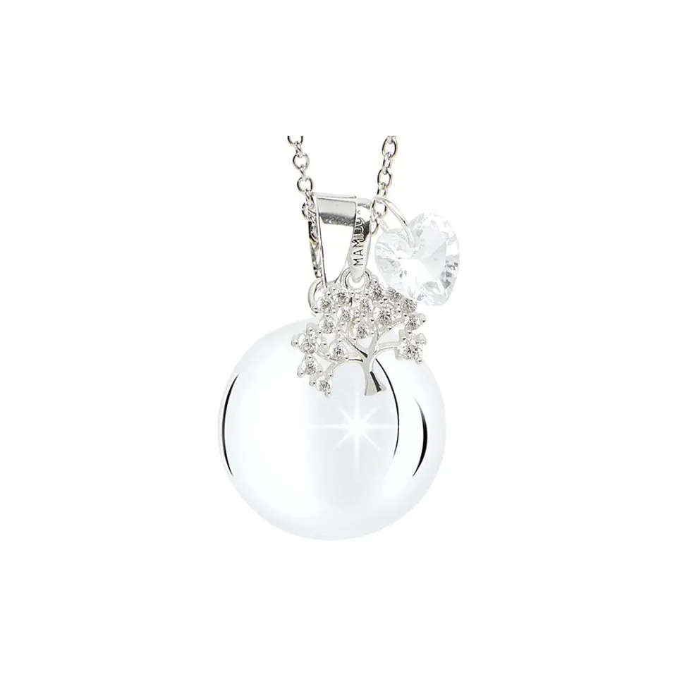 Mamijux Chiama Angeli Albero della Vita collana acciaio