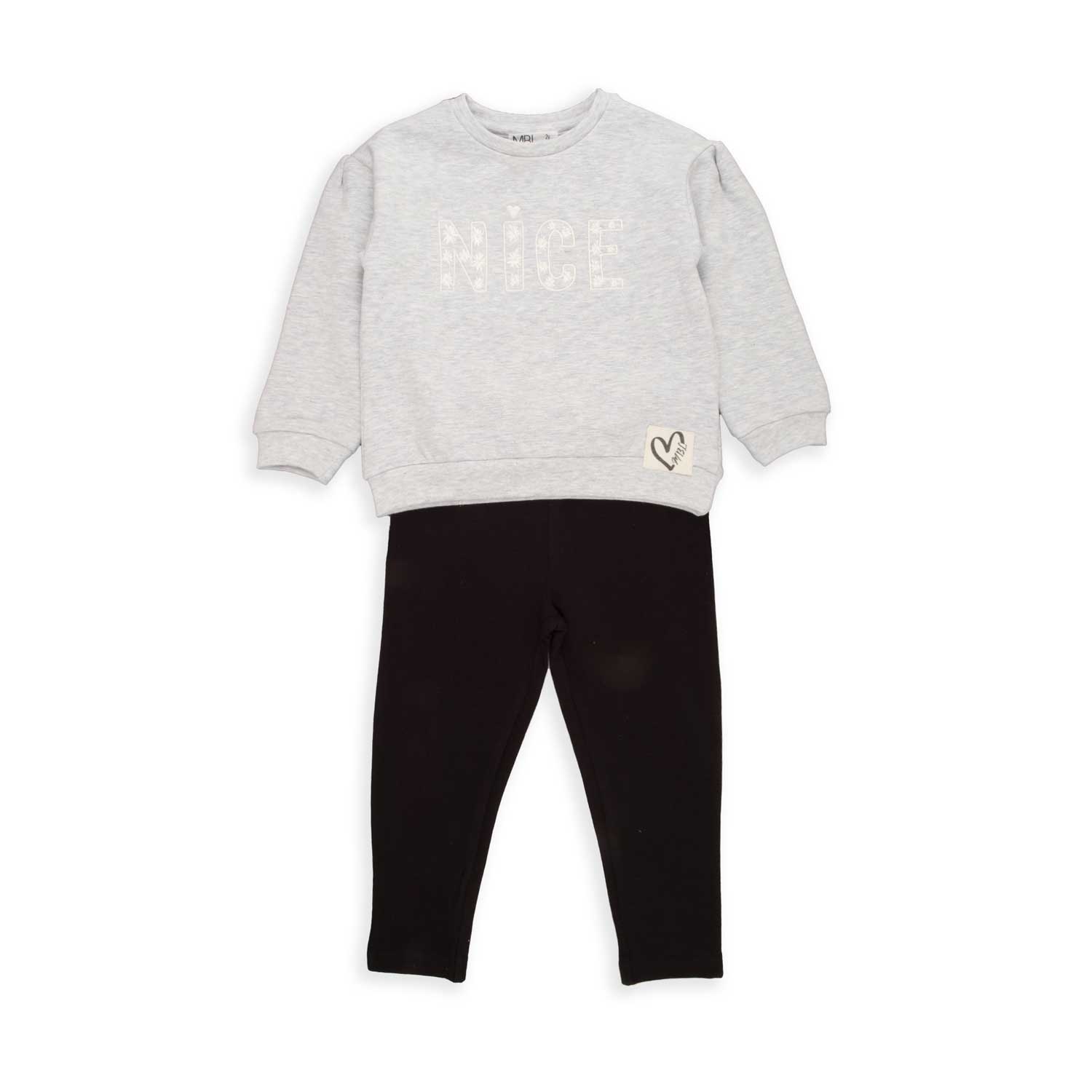 Wonderlife Nice 251311 tuta bambina 2 pezzi grigio