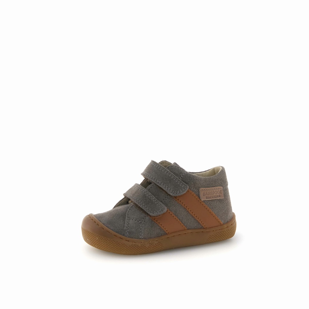 Naturino Barefoot Sabby VL Suede scarpine Mud-Cognac
