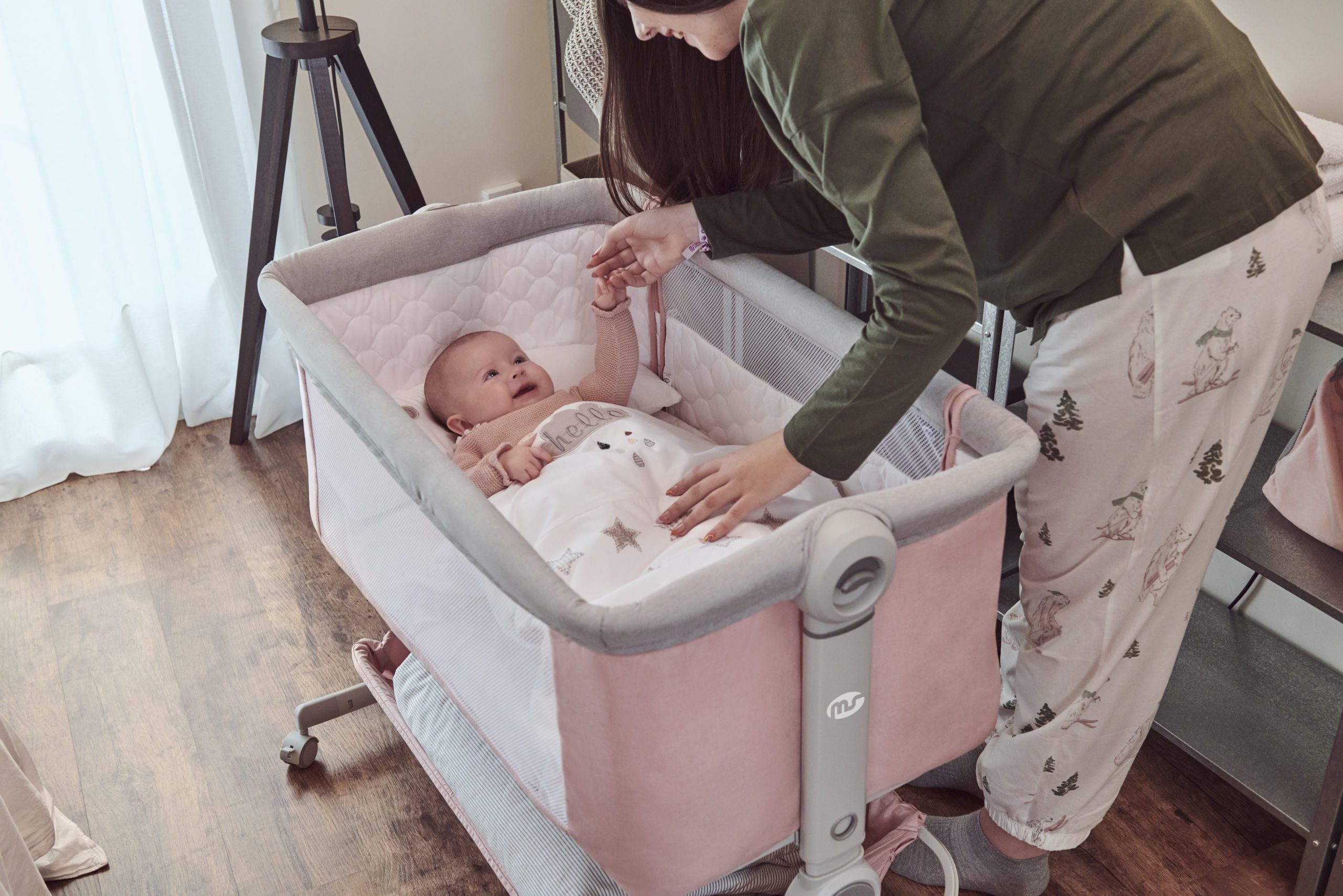 Innovaciones MS Comfy Mini culla con stelle traspirante