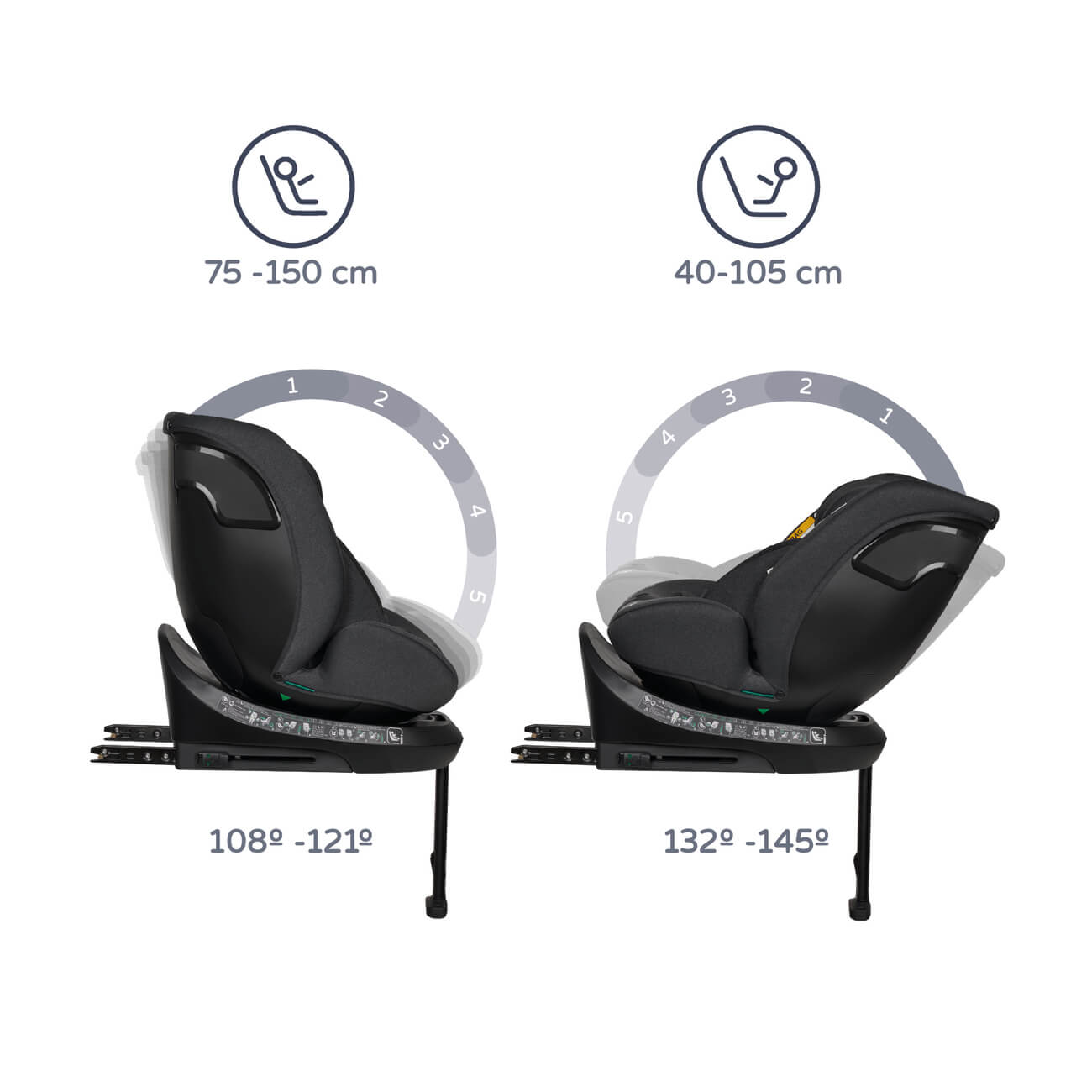 Innovaciones MS Denver seggiolino auto 40-150 girevole isofix