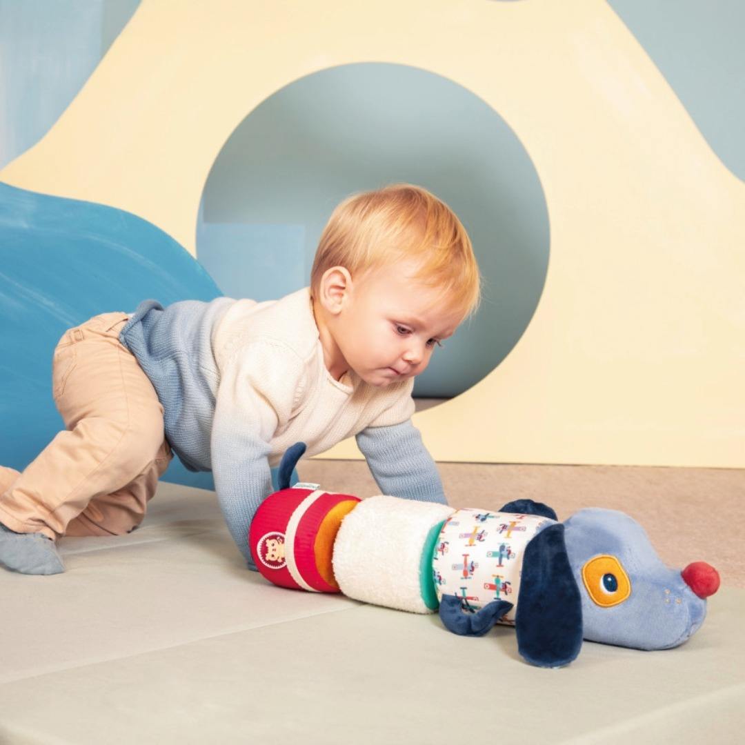 Lilliputiens Jules sonaglio a rulli peluche velcro