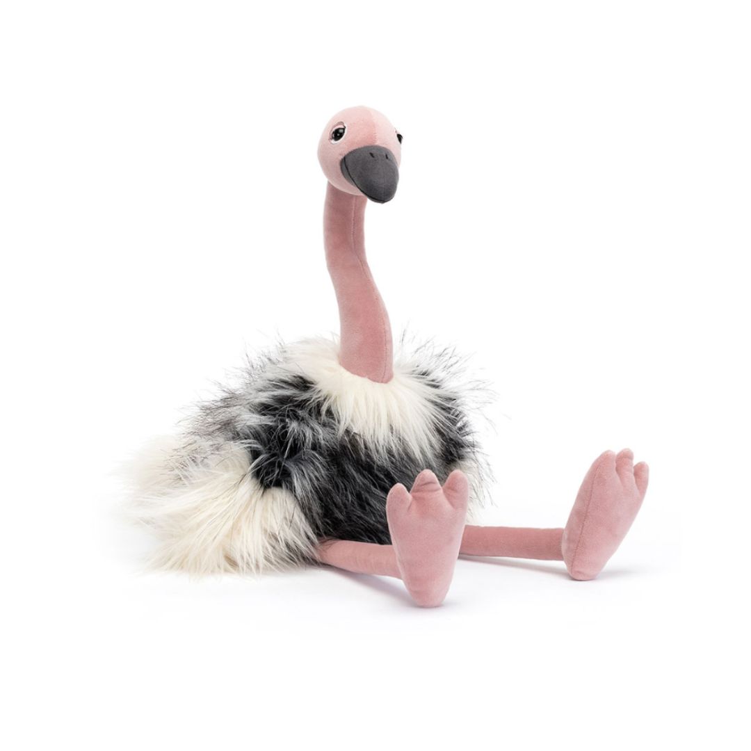 Jellycat Ramonda Ostrich peluche struzzo 34 cm morbido