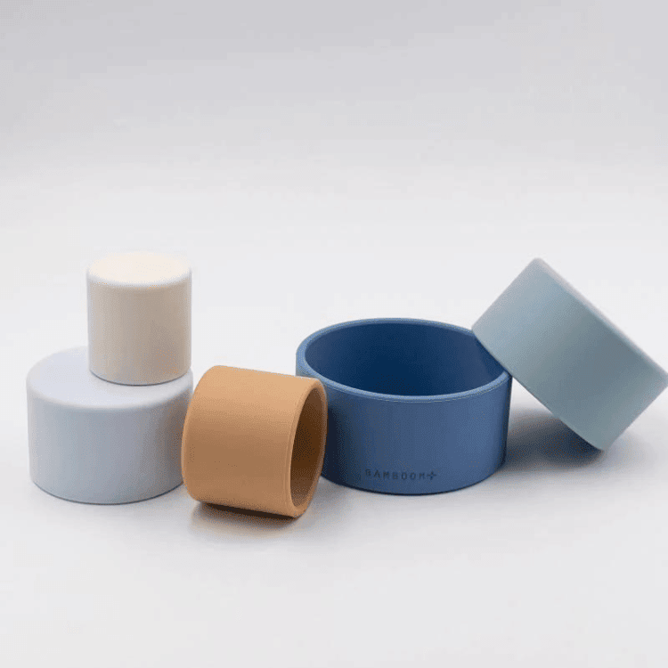 Bamboom Torre di Cubi gioco impilabile in silicone morbido